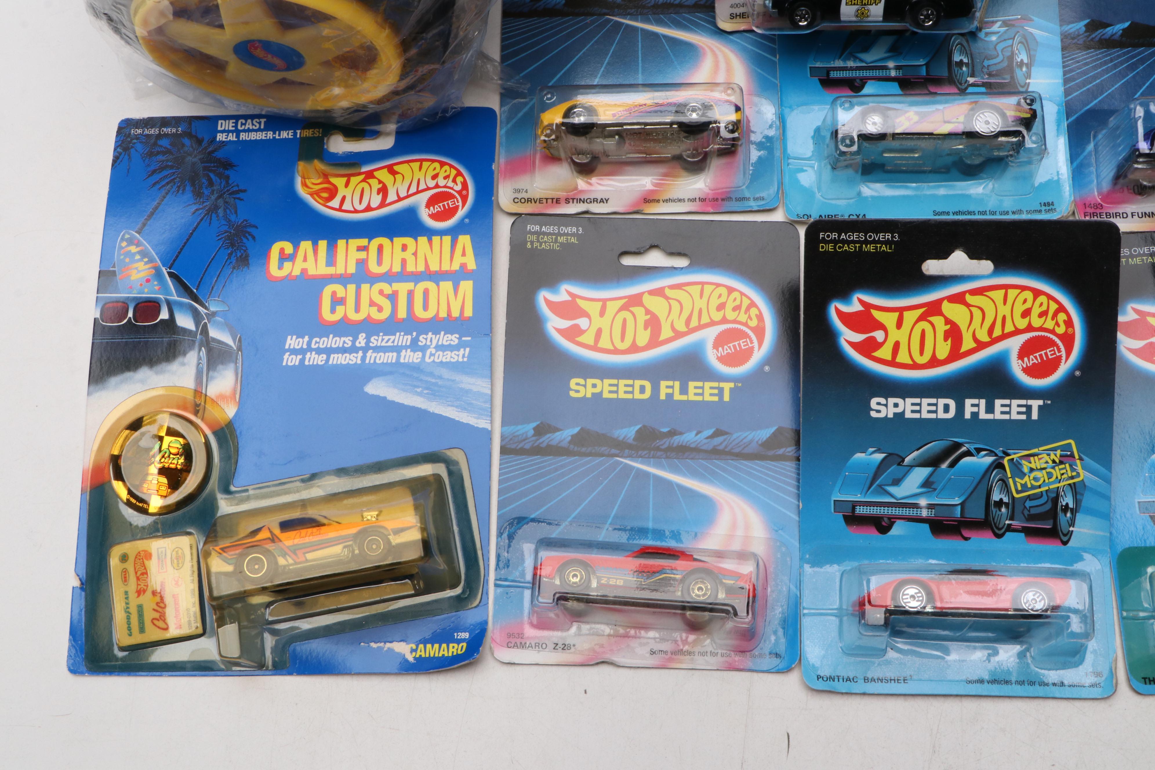 Hot Wheels "Classic Cadillac" with Other Toy Cars, Lunchbox and Canteen