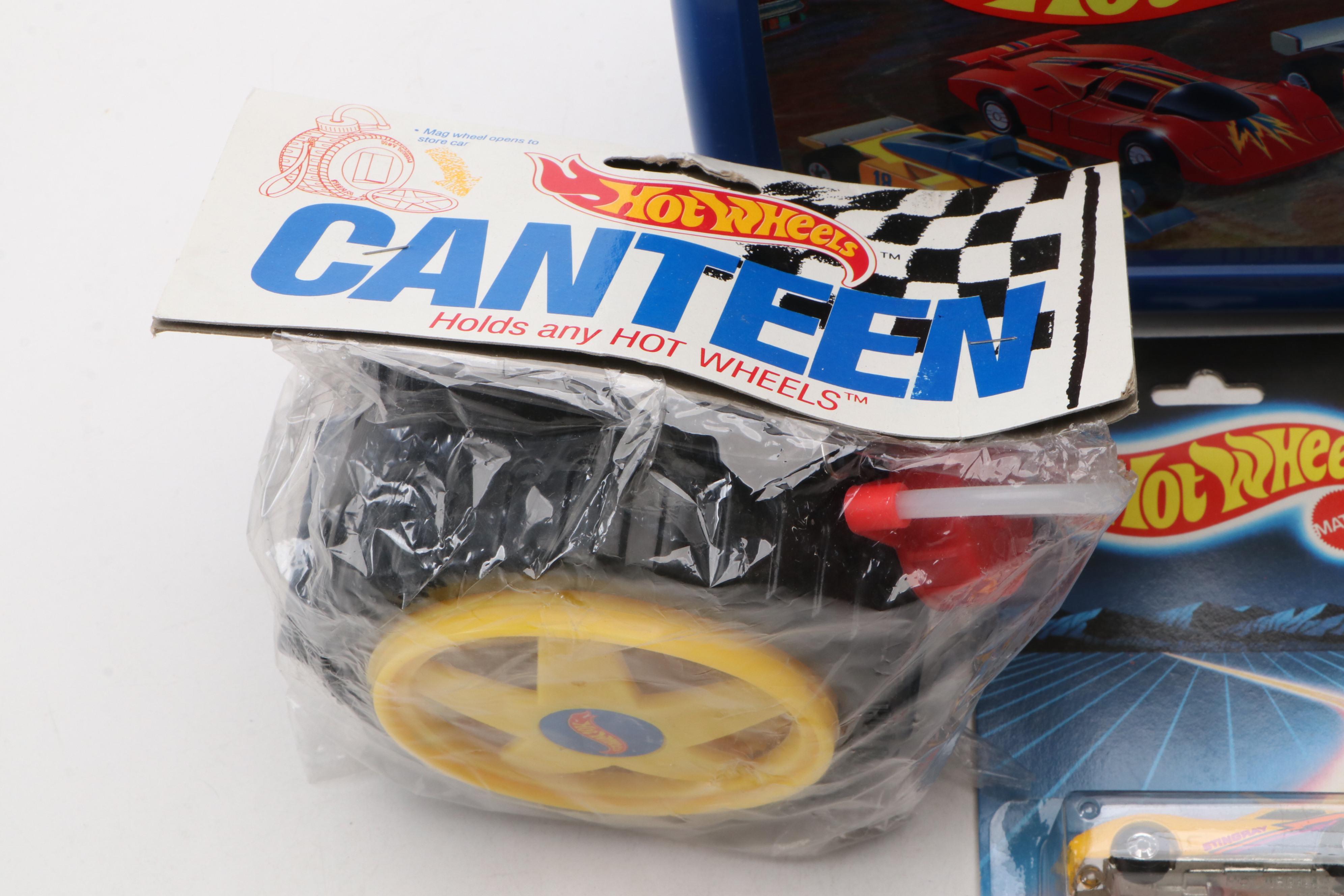 Hot Wheels "Classic Cadillac" with Other Toy Cars, Lunchbox and Canteen