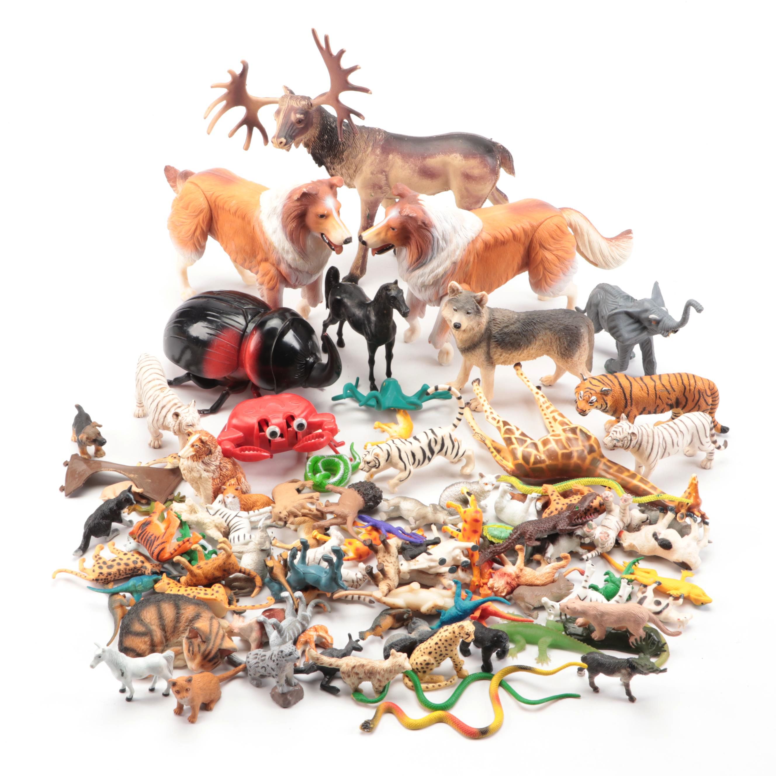 Playskool Octopus with Rubber Dogs, Tigers, Snakes, and Other Animals