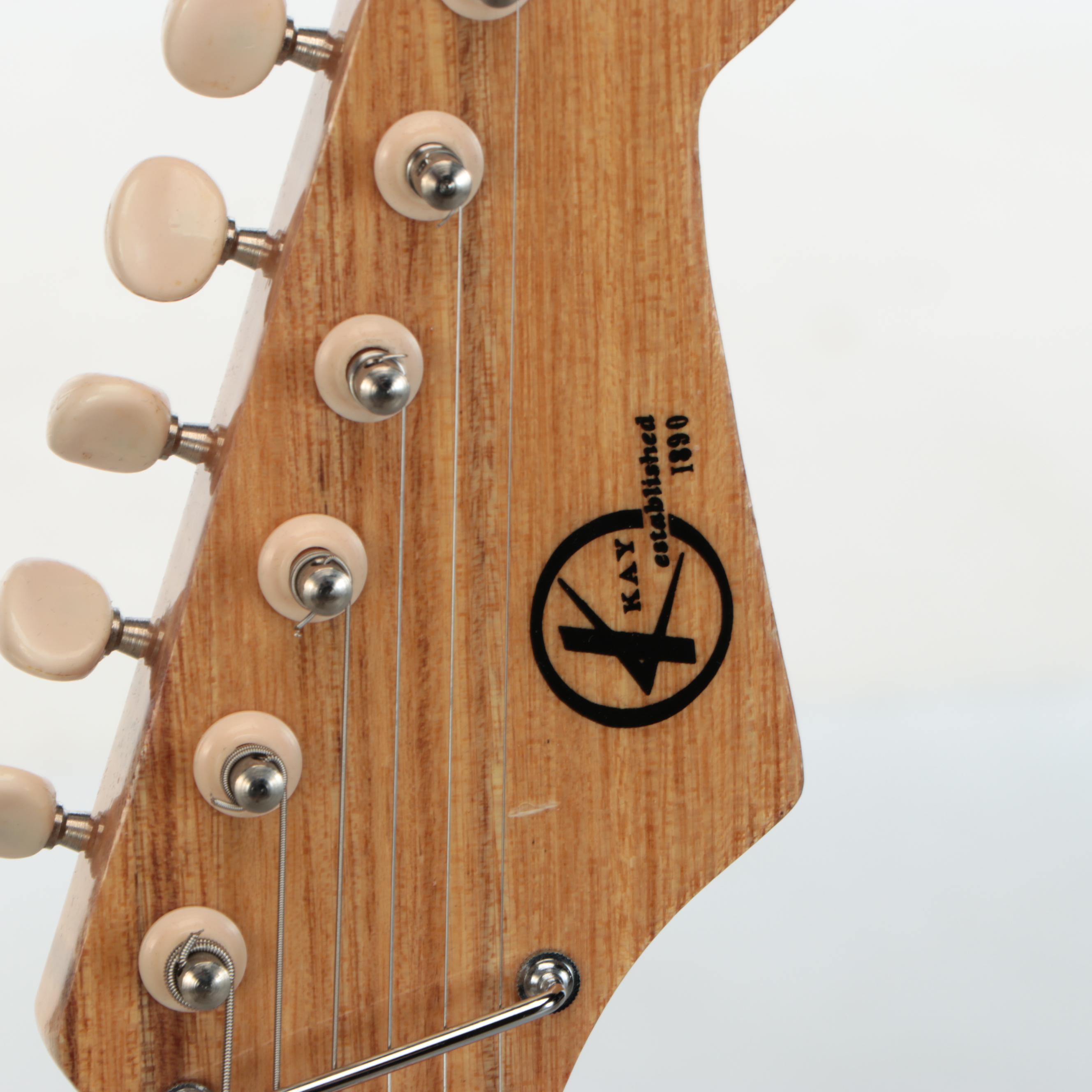 Kay E100 Tulip Style Right-Handed Electric Guitar