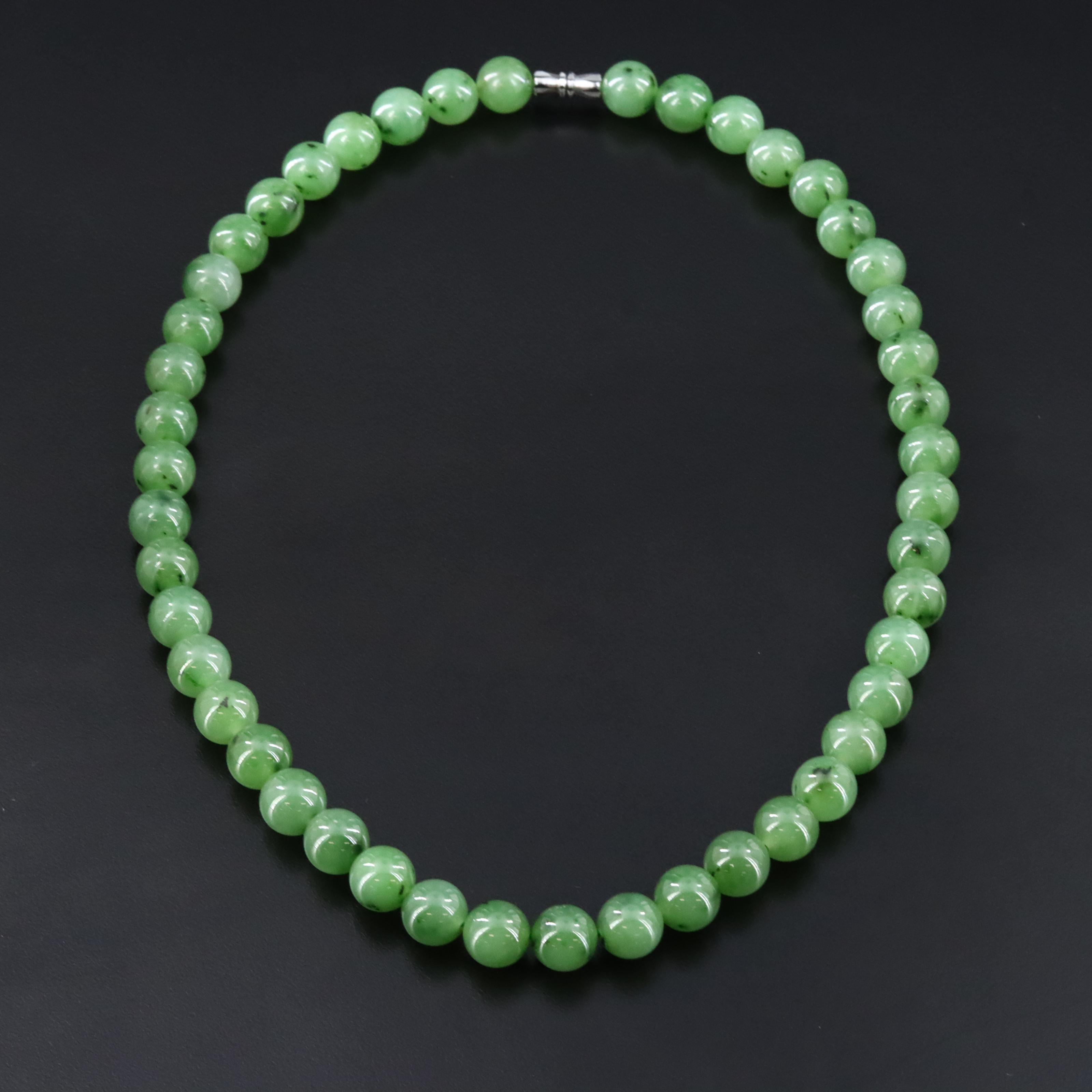 Nephrite Beaded Necklace