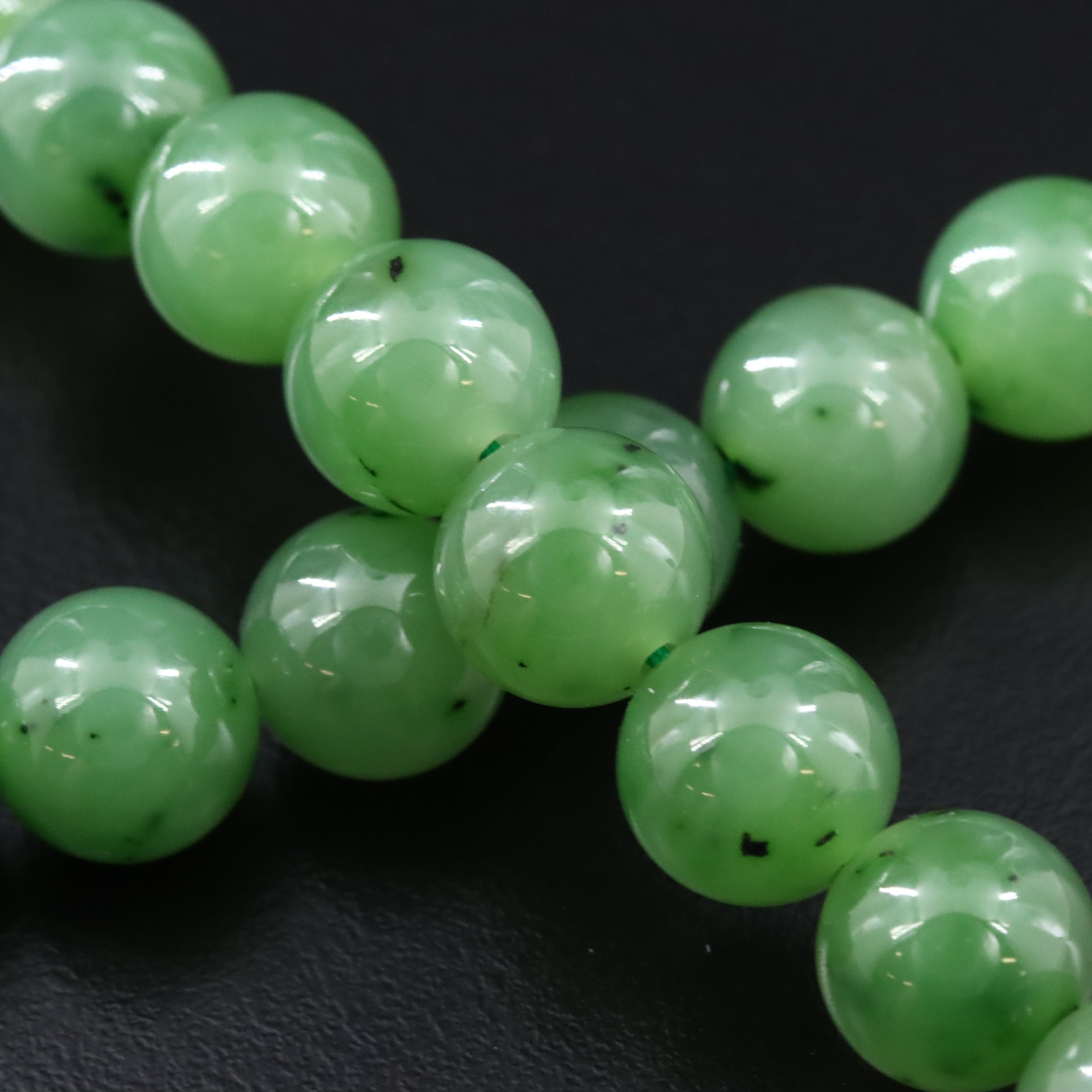 Nephrite Beaded Necklace