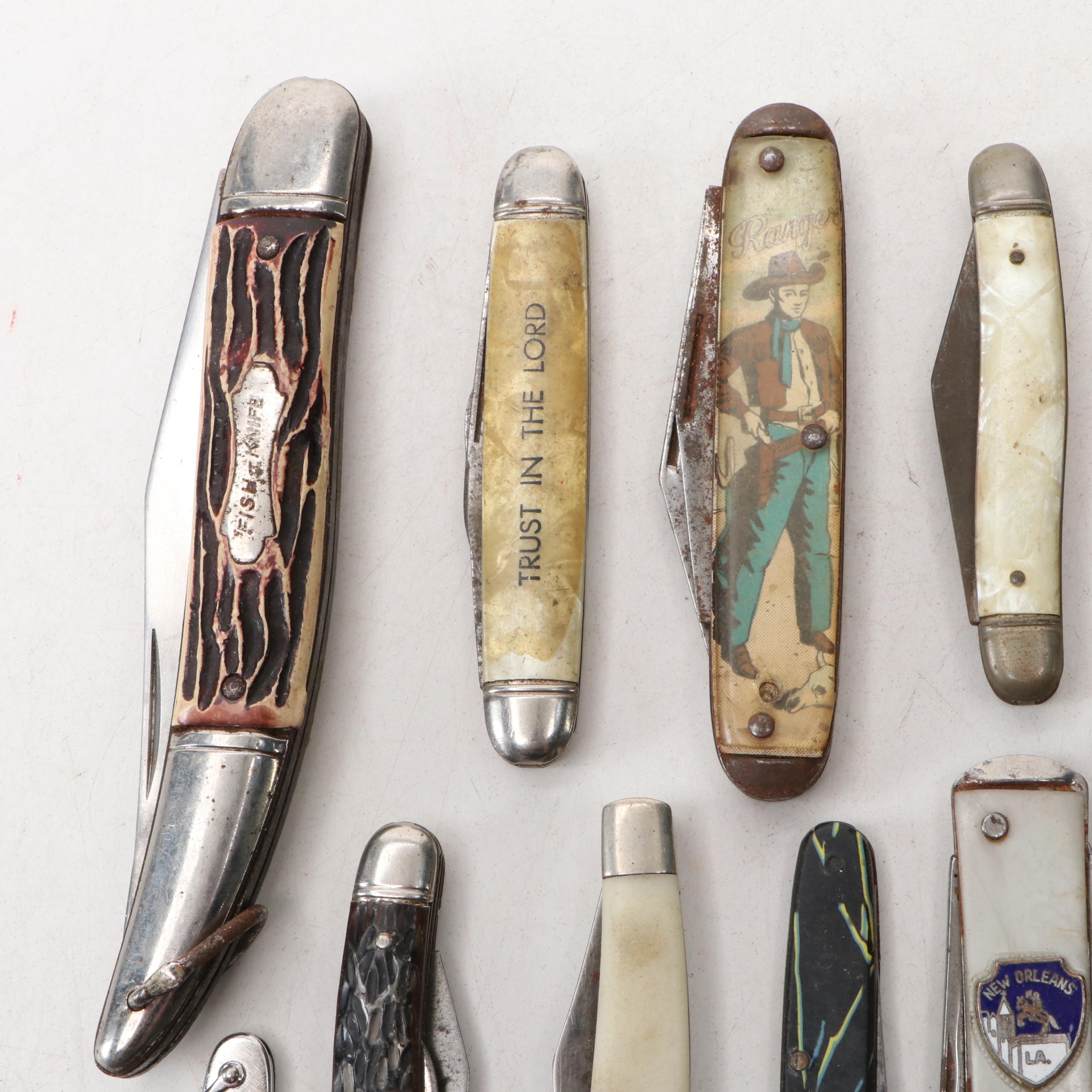 Colonial, Ideal, Imperial with Other Folding Knives, Mid-20th Century