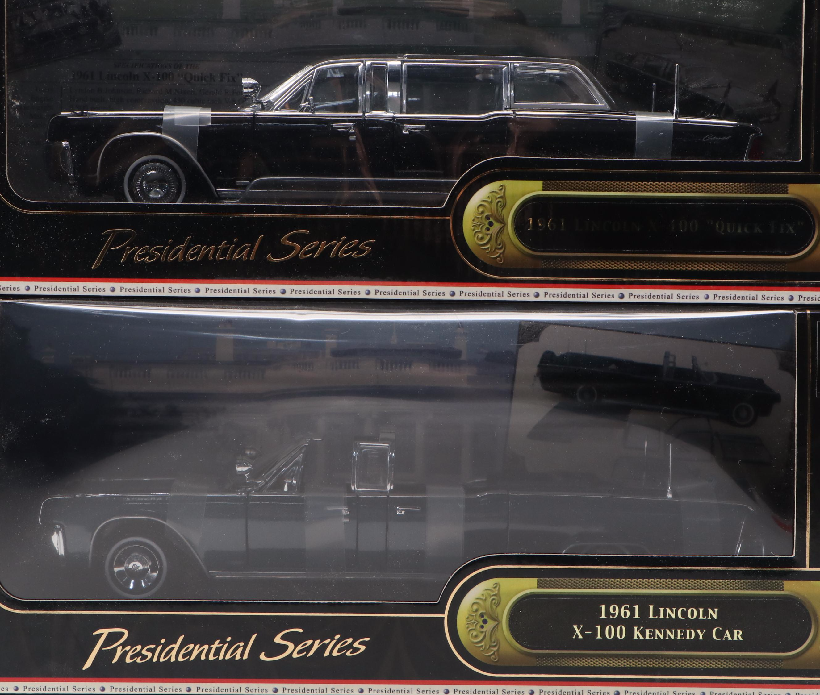 Yat Ming Road Signature Presidential Series Diecast Lincoln Cars