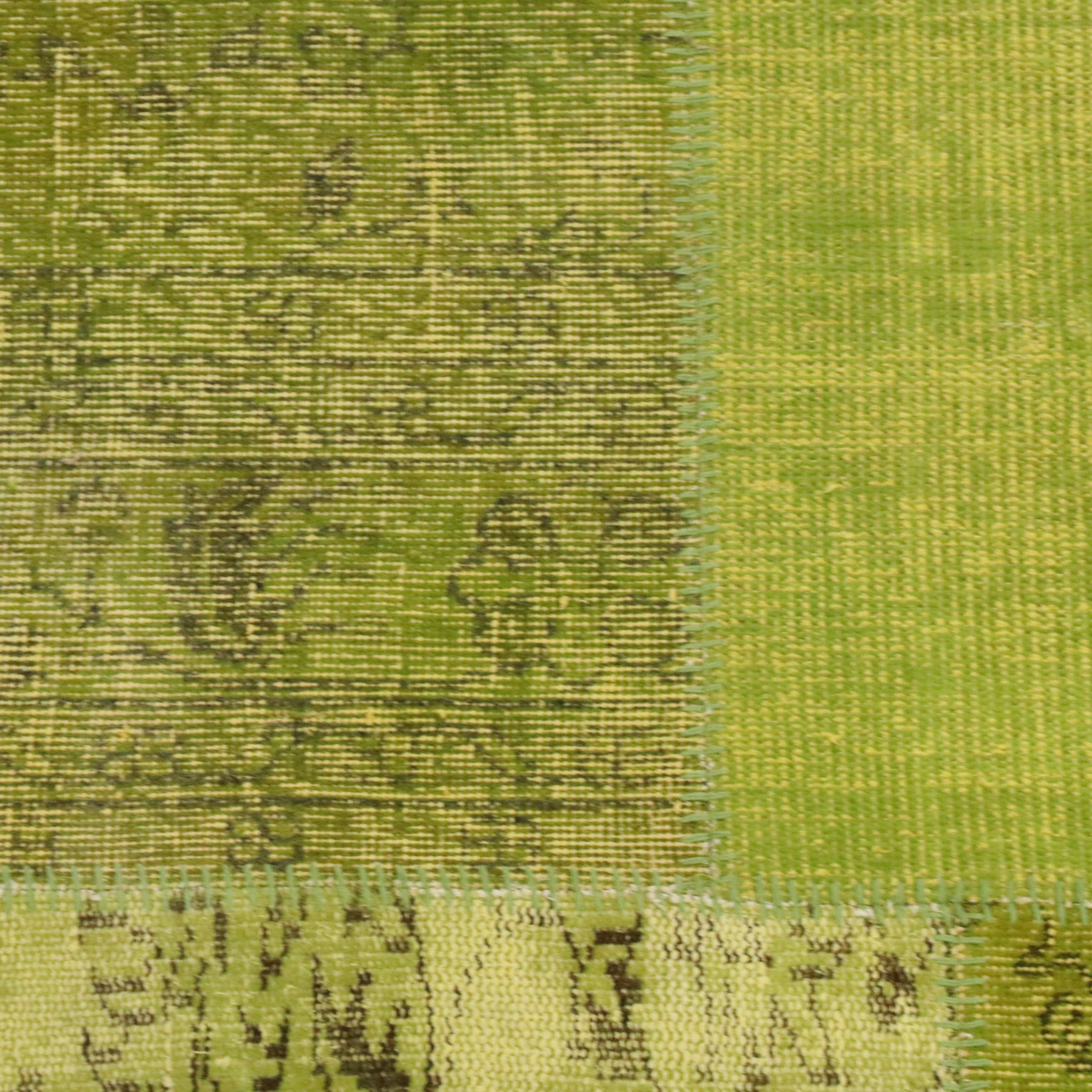 7'7 Round Handmade IKEA "SILKEBORG" Patchwork Area Rug