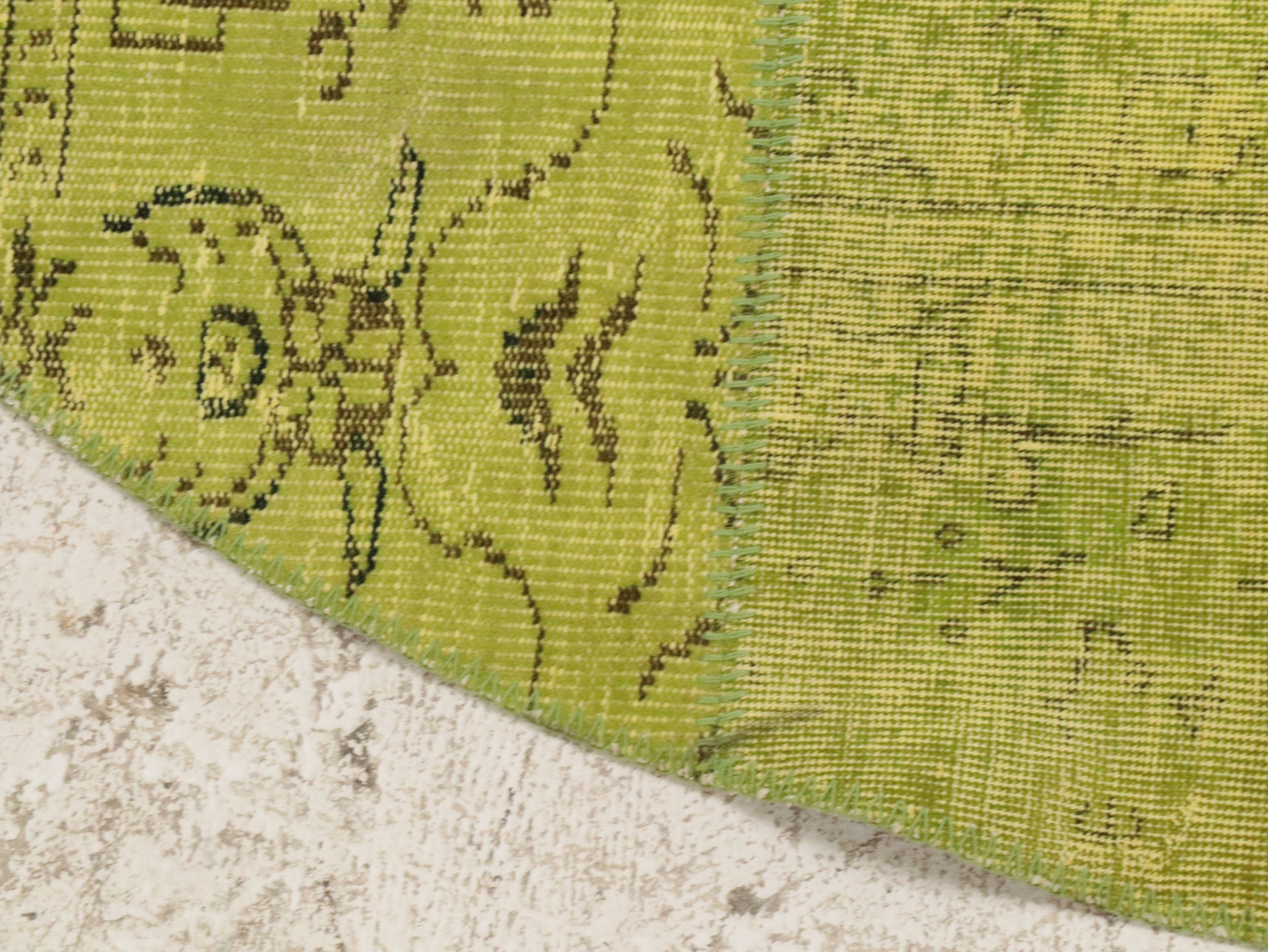 7'7 Round Handmade IKEA "SILKEBORG" Patchwork Area Rug