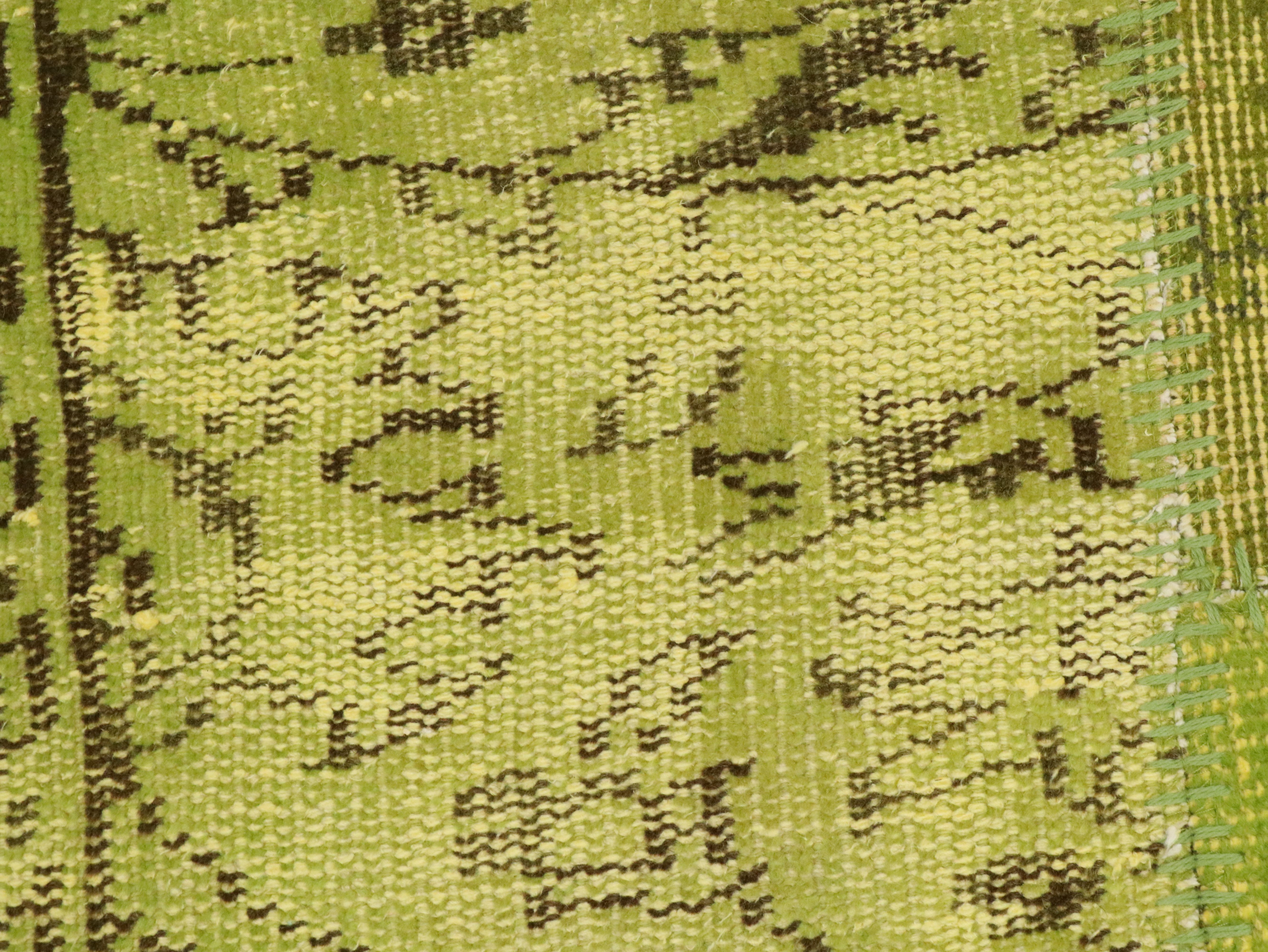 7'7 Round Handmade IKEA "SILKEBORG" Patchwork Area Rug