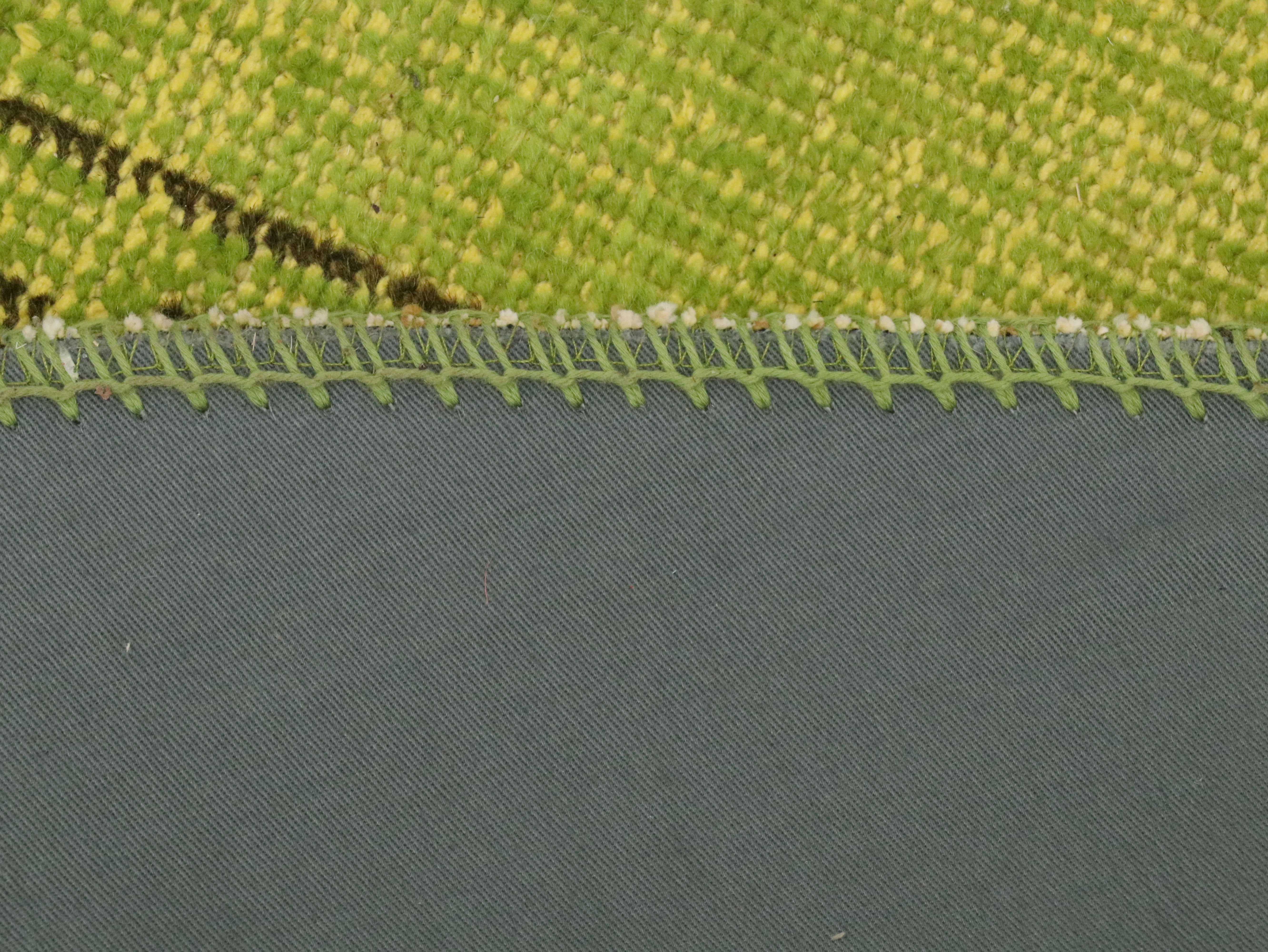 7'7 Round Handmade IKEA "SILKEBORG" Patchwork Area Rug