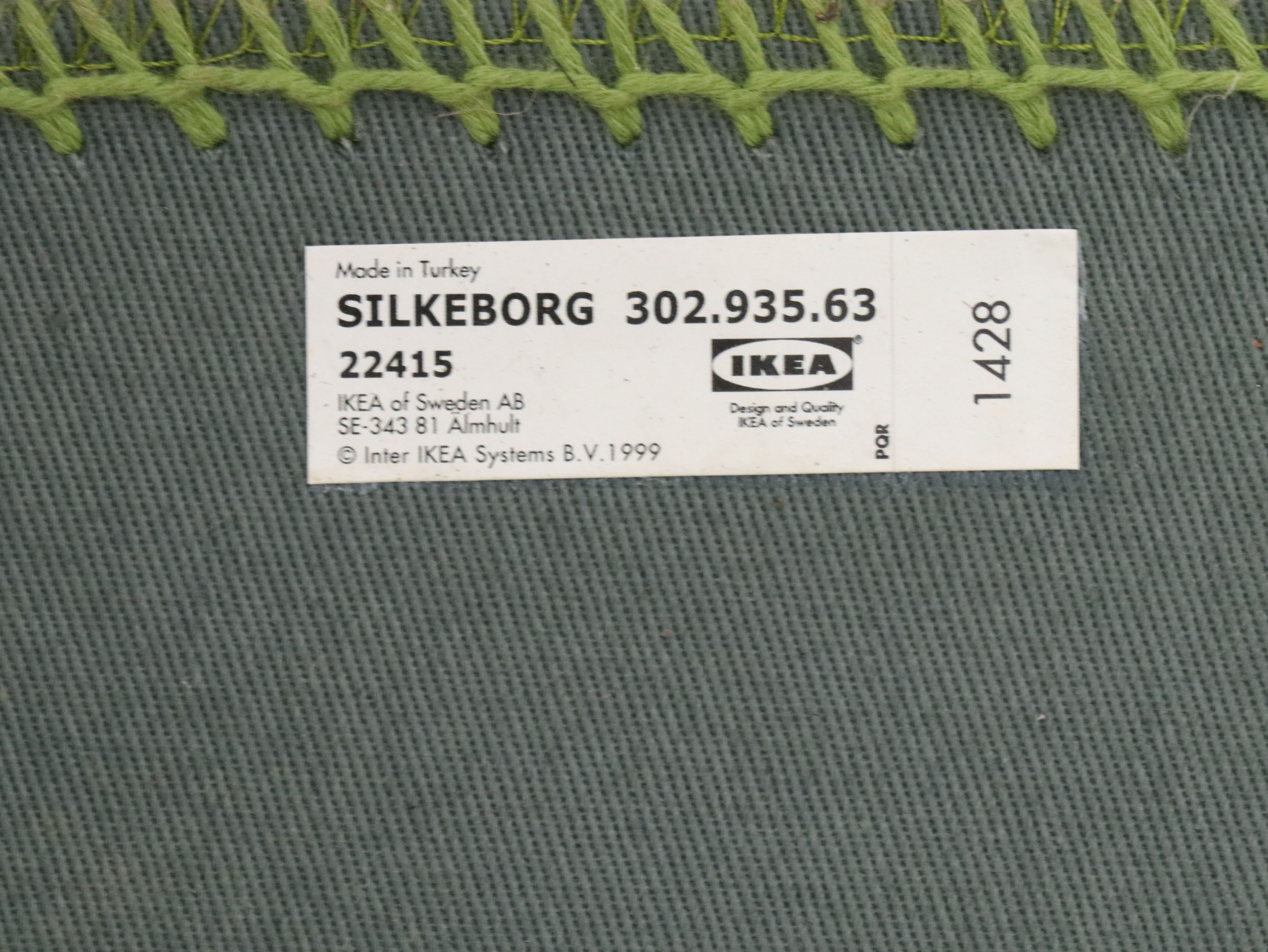7'7 Round Handmade IKEA "SILKEBORG" Patchwork Area Rug