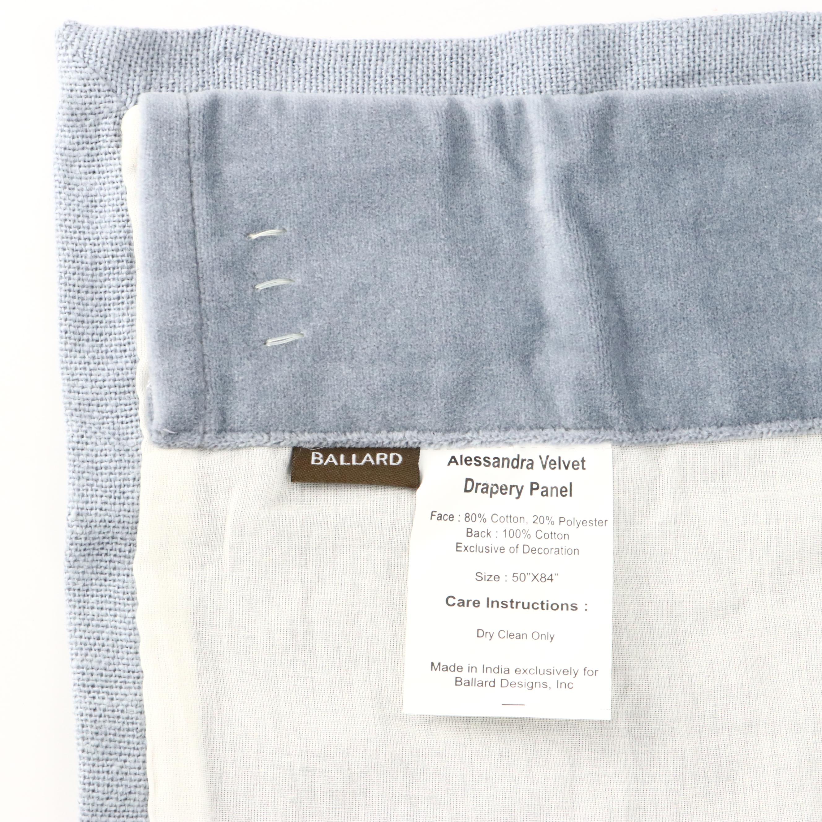 Ballard Alessandra Velvet Drapery Panels