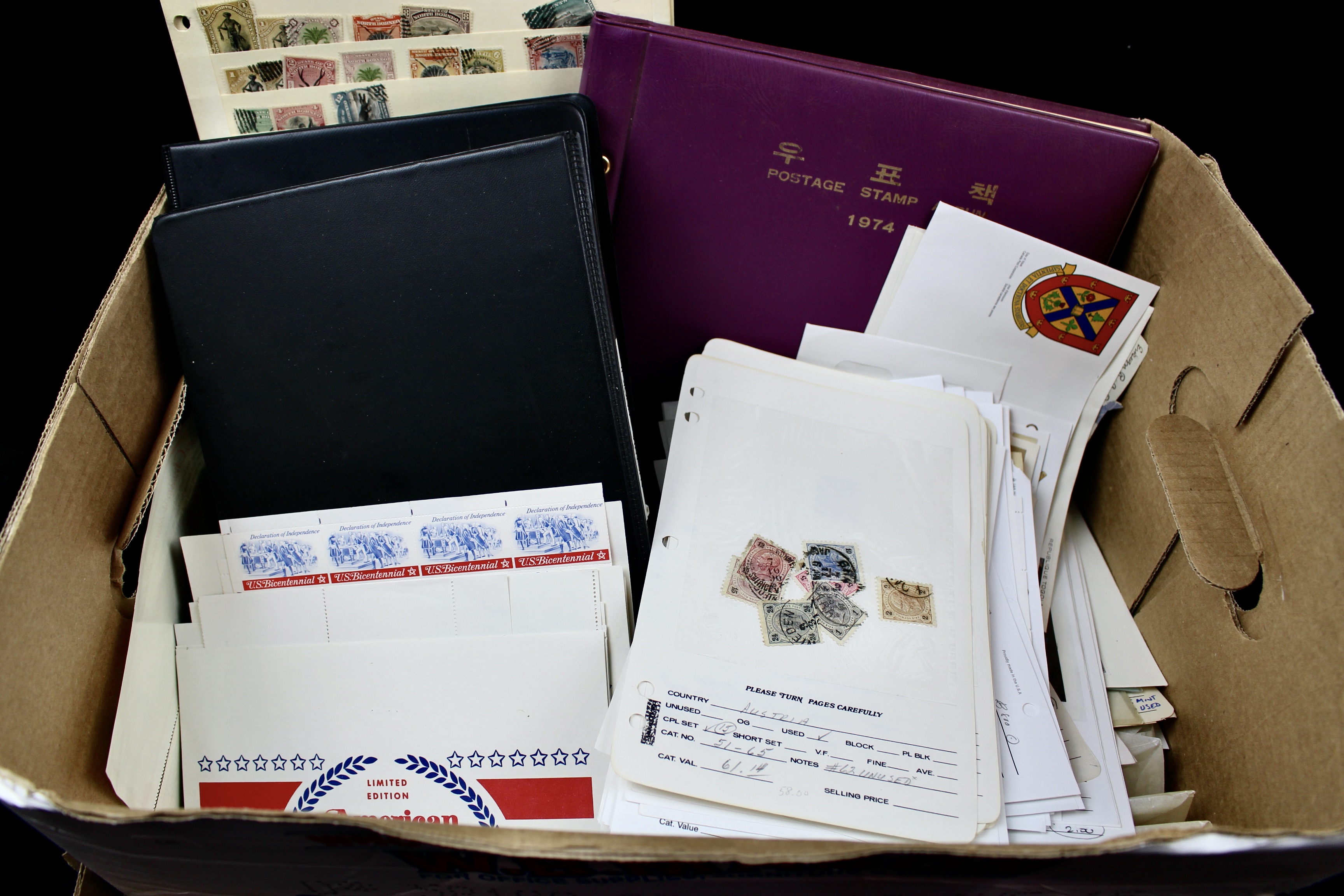 Eleven Pound Box of Stamps Most of Which are Foreign