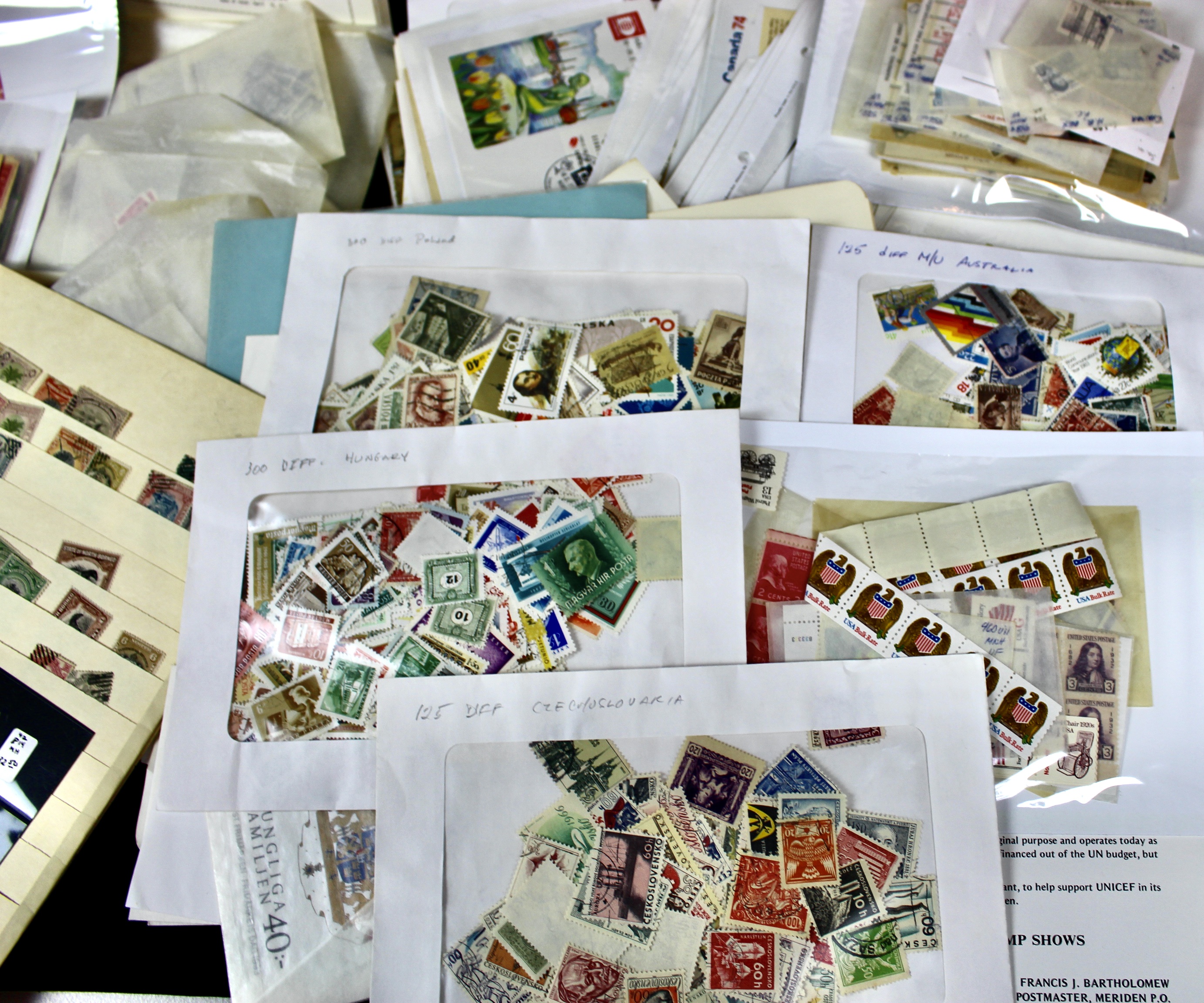 Eleven Pound Box of Stamps Most of Which are Foreign