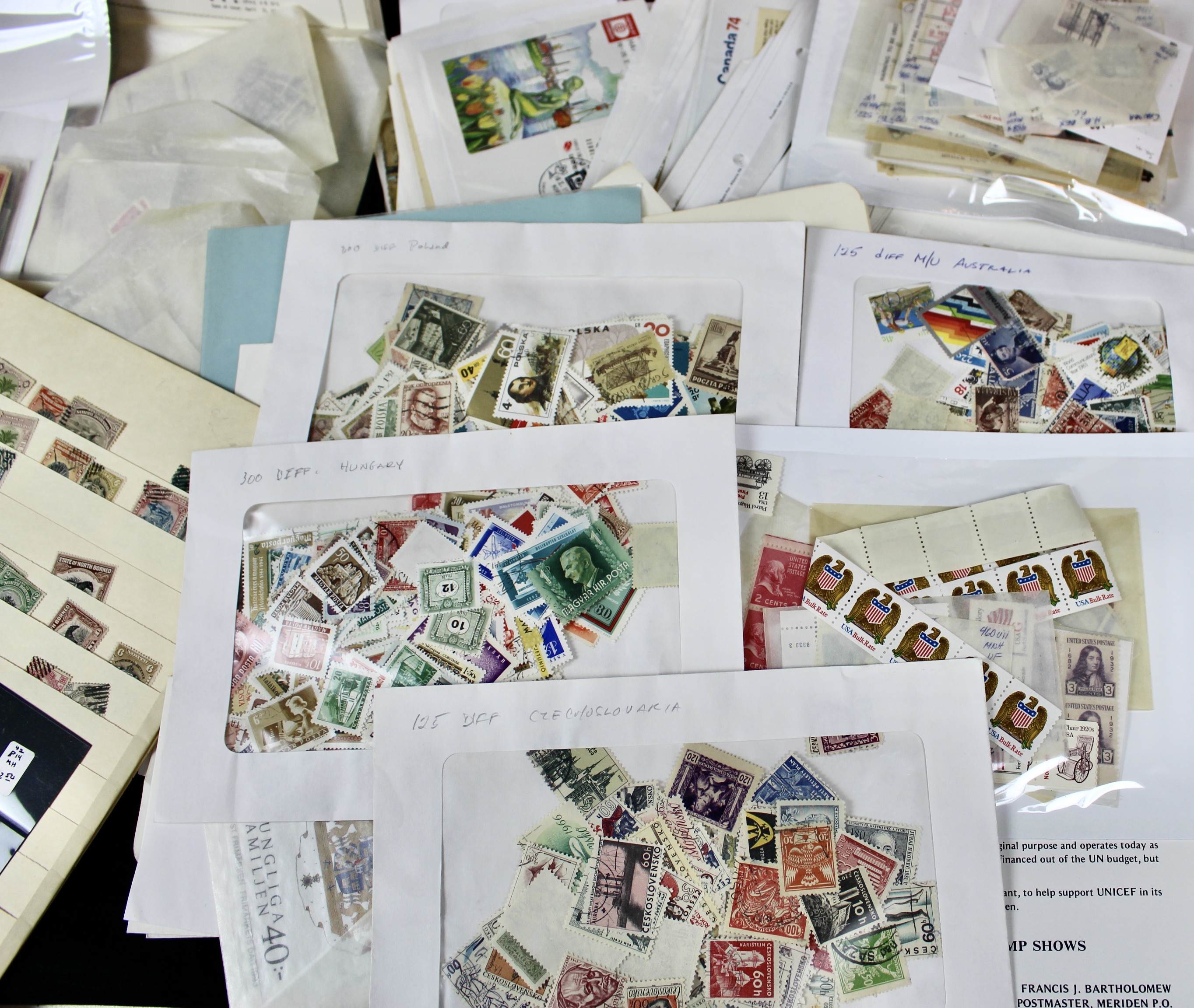 Eleven Pound Box of Stamps Most of Which are Foreign