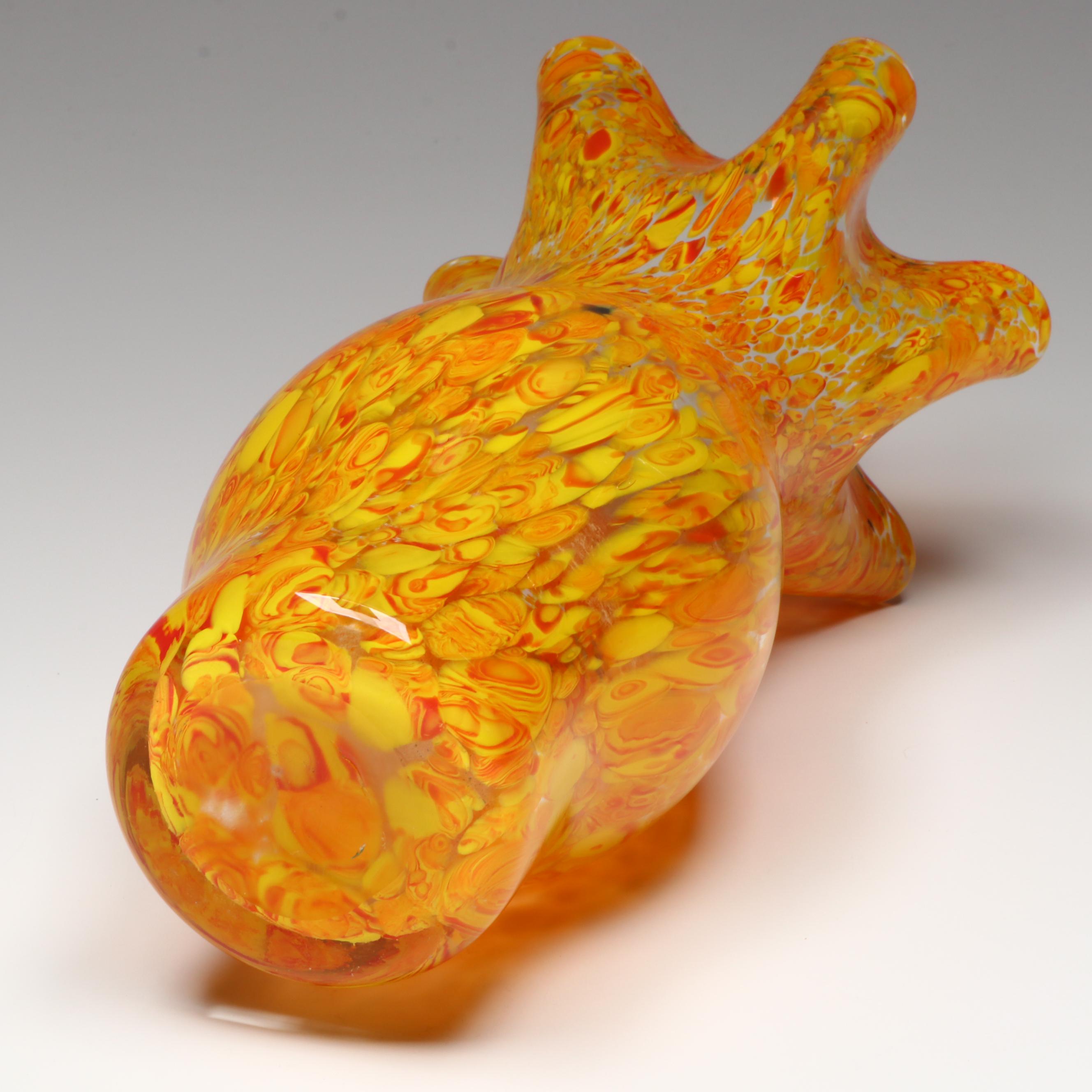 Hanna Bahral Fused Glass Decorative Plate Depicting Jerusalem with Vase