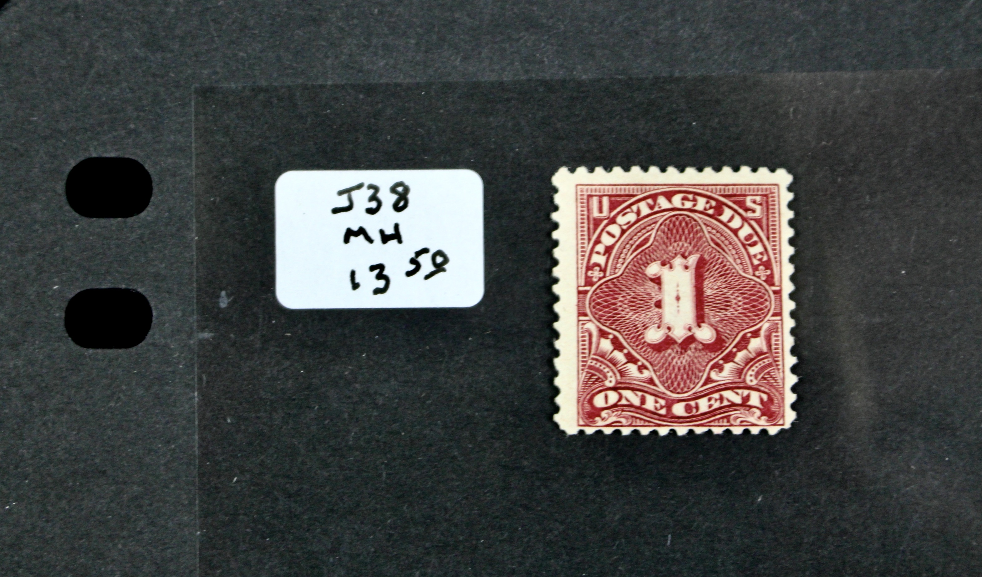 Nine Early U.S. Postage Due Stamps