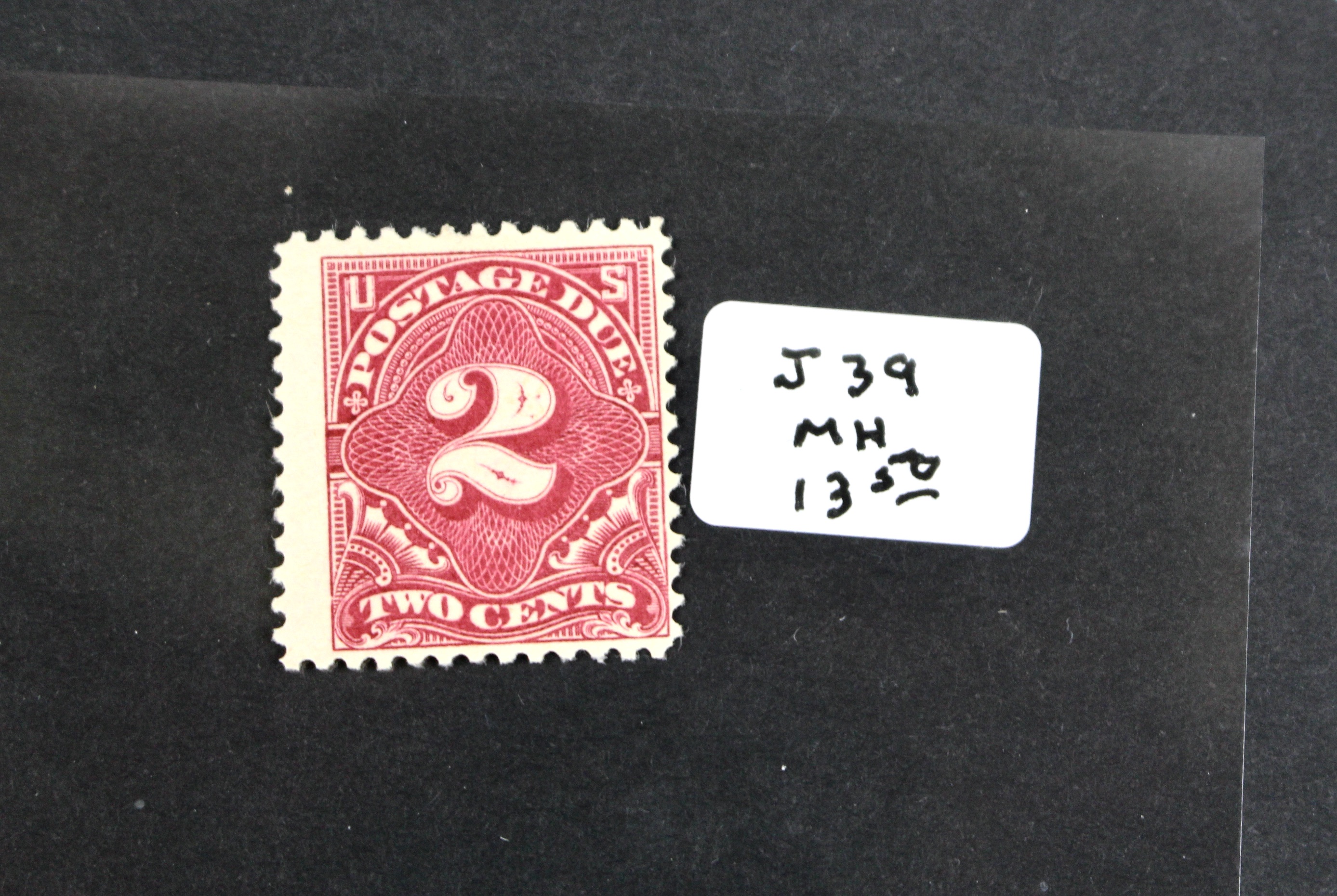 Nine Early U.S. Postage Due Stamps