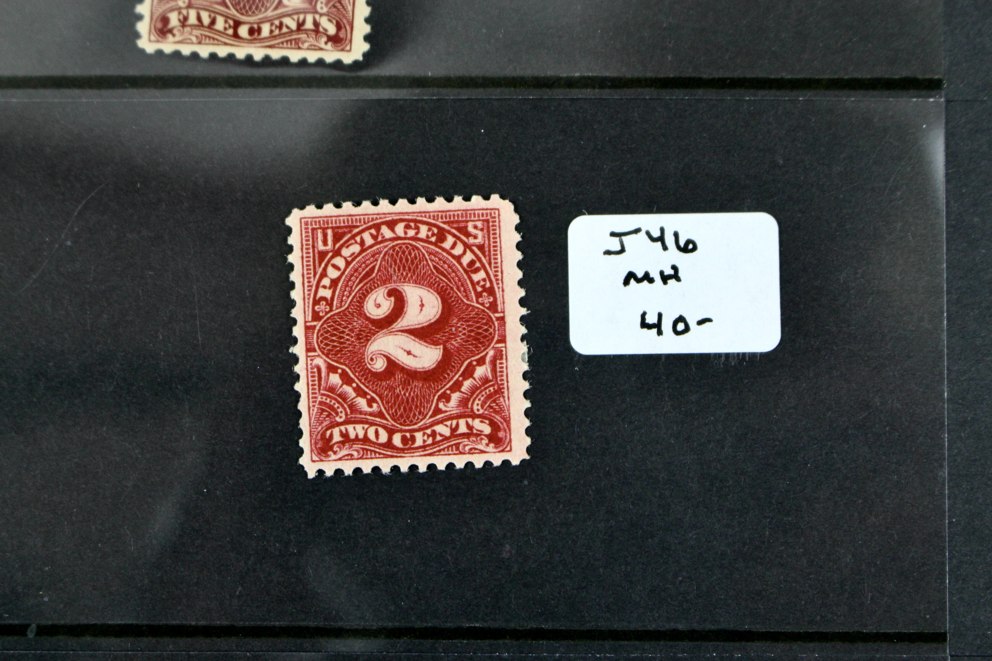 Nine Early U.S. Postage Due Stamps