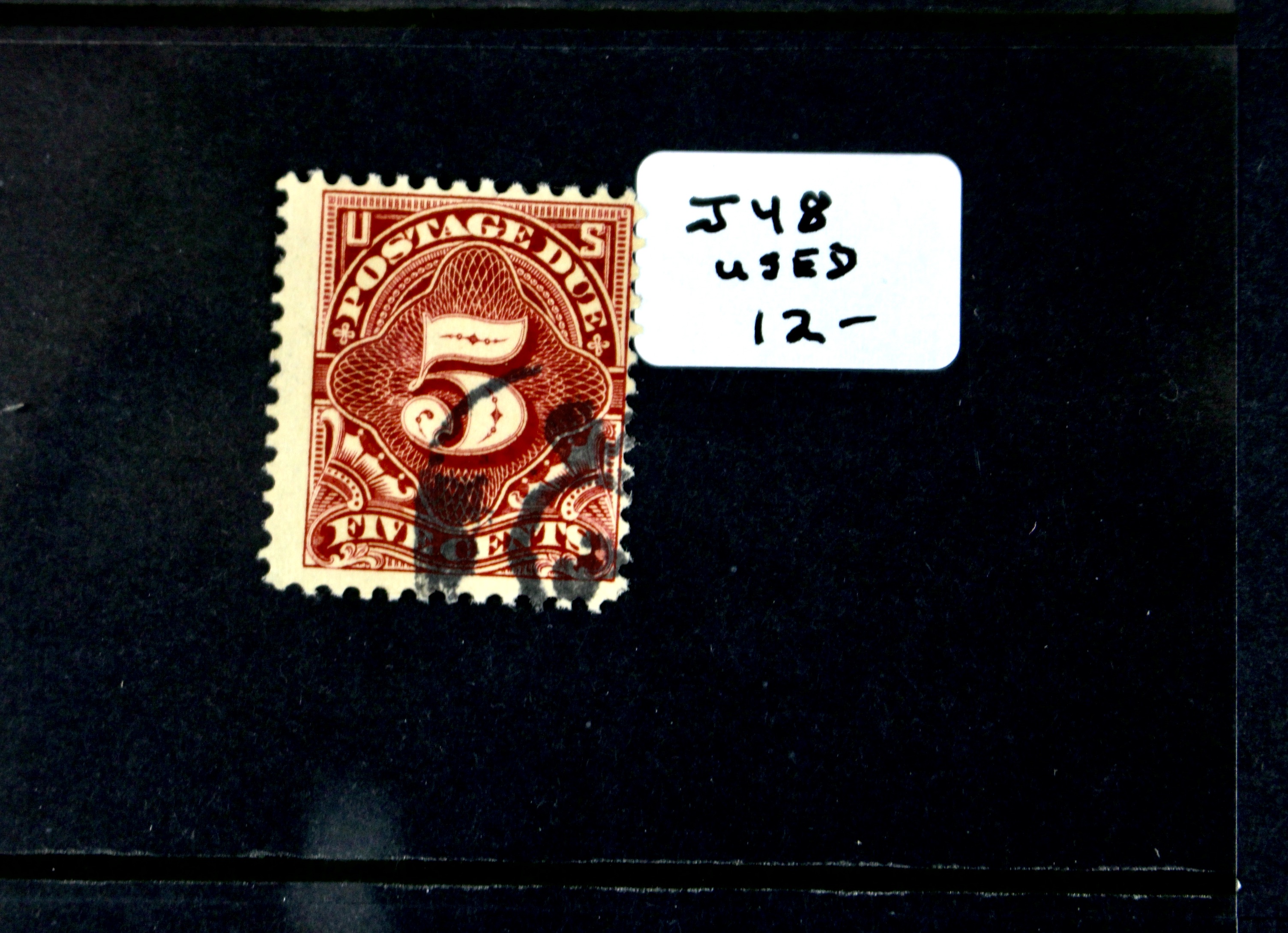 Nine Early U.S. Postage Due Stamps