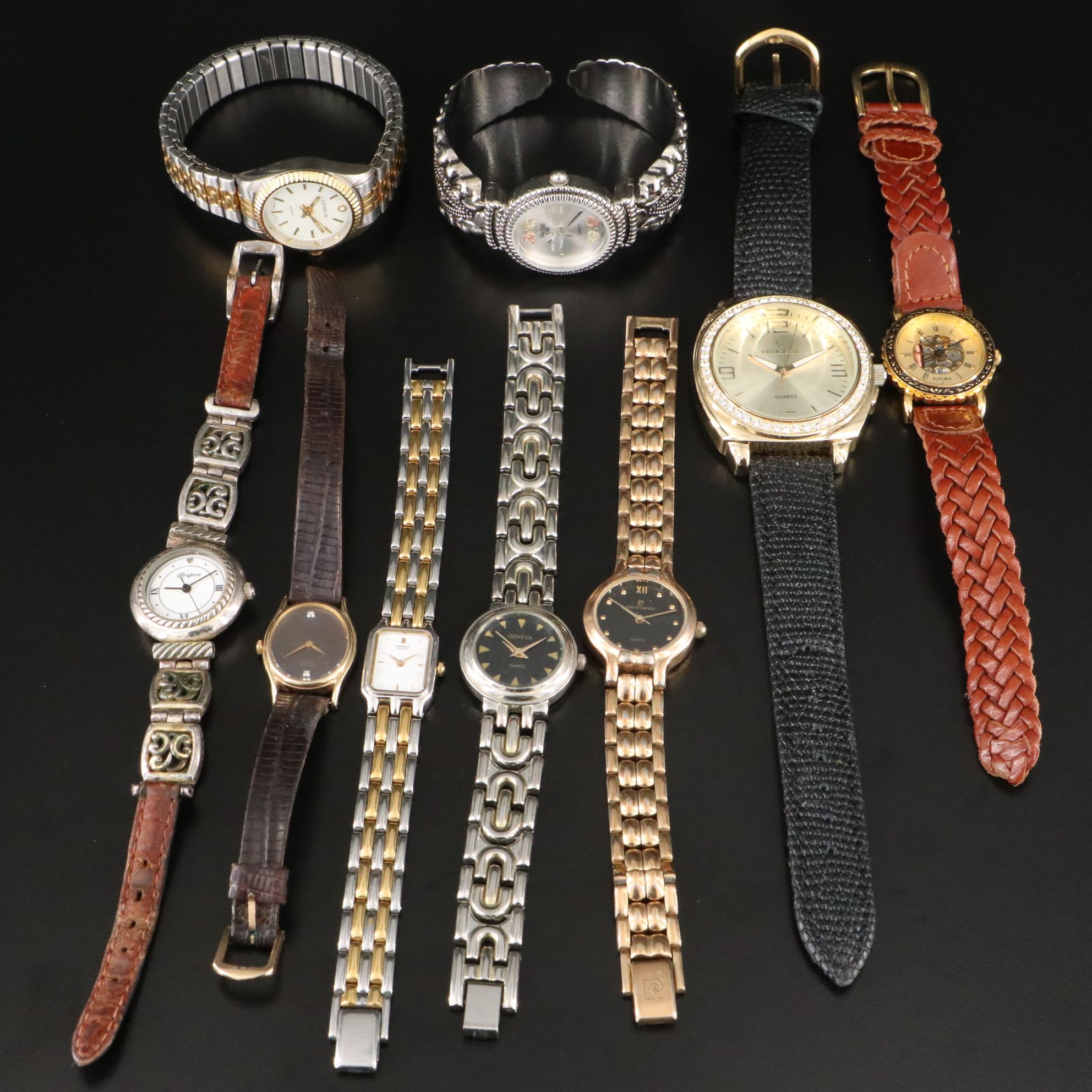 Quartz Watch Collection Featuring Peugeot and Black Hills Gold with 12K Accents