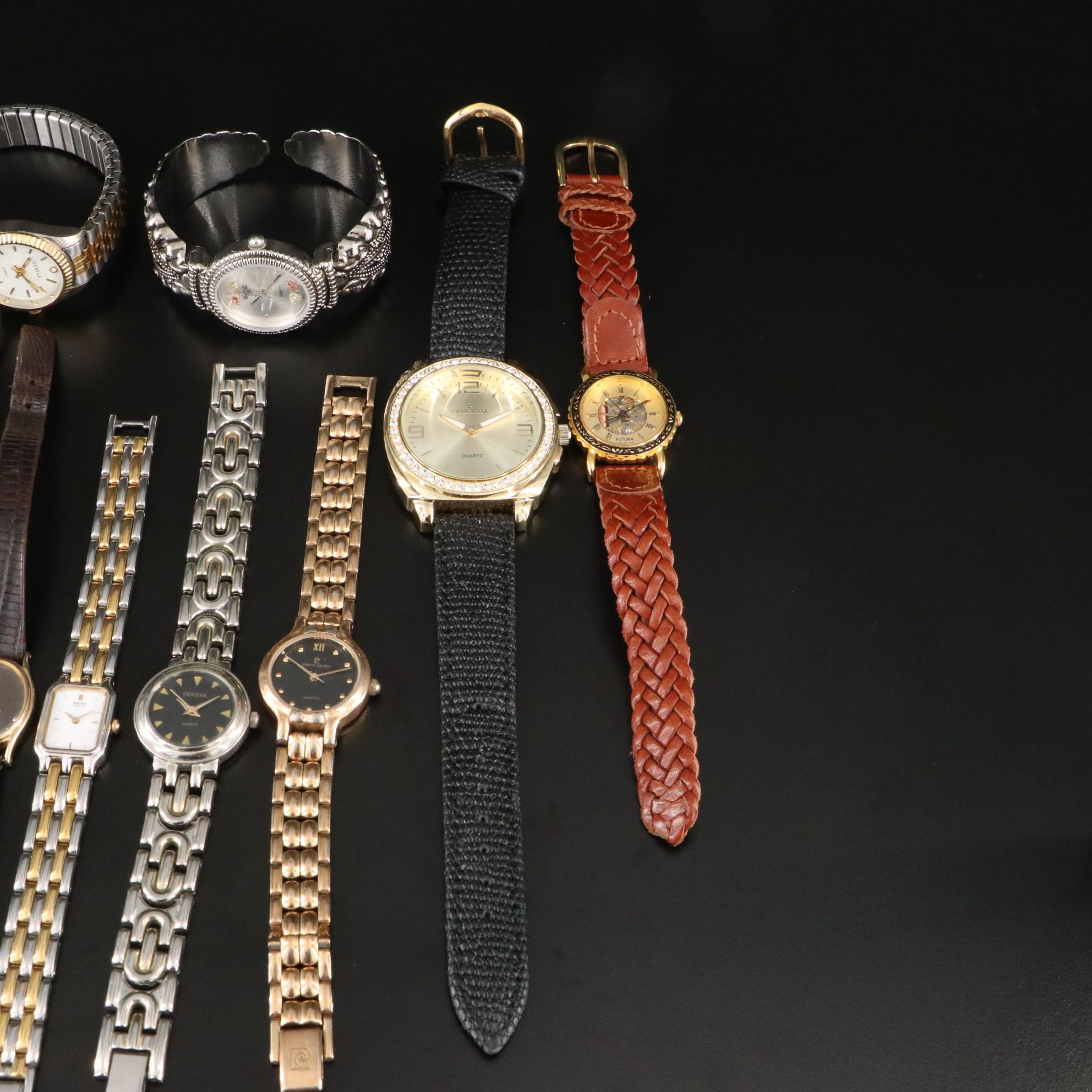 Quartz Watch Collection Featuring Peugeot and Black Hills Gold with 12K Accents