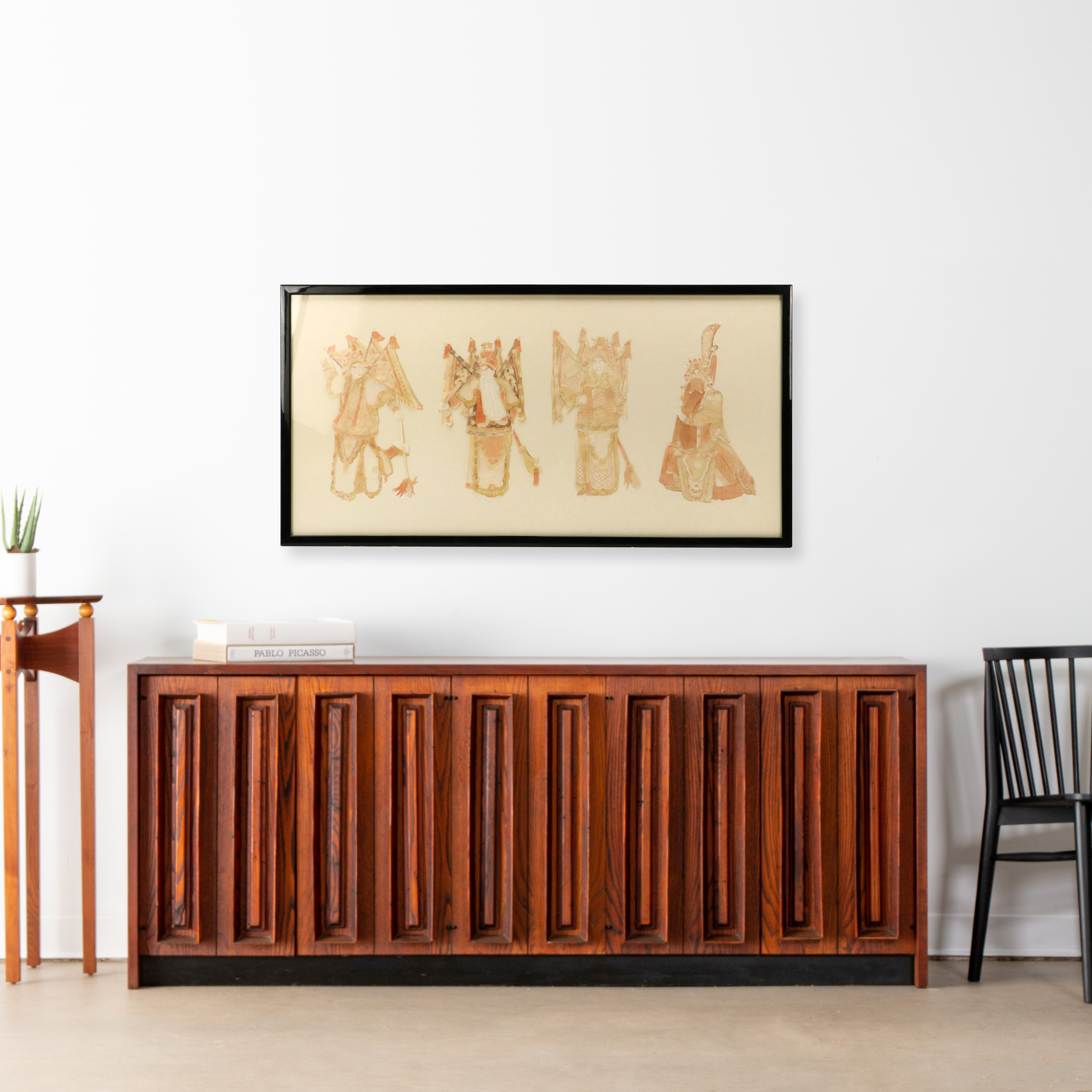 Jianzhi Folk Art Paper Cutwork Traditional Cantonese Opera Figures, 20th century