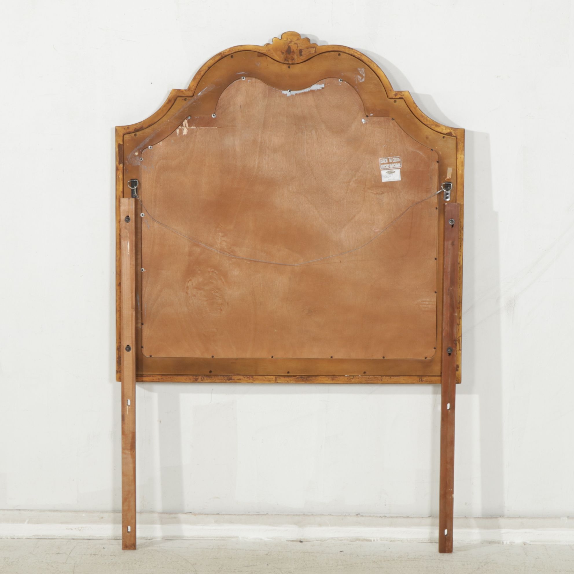 Klaussner Walnut Tall Serpentine Front Dresser and Mirror, 21st Century