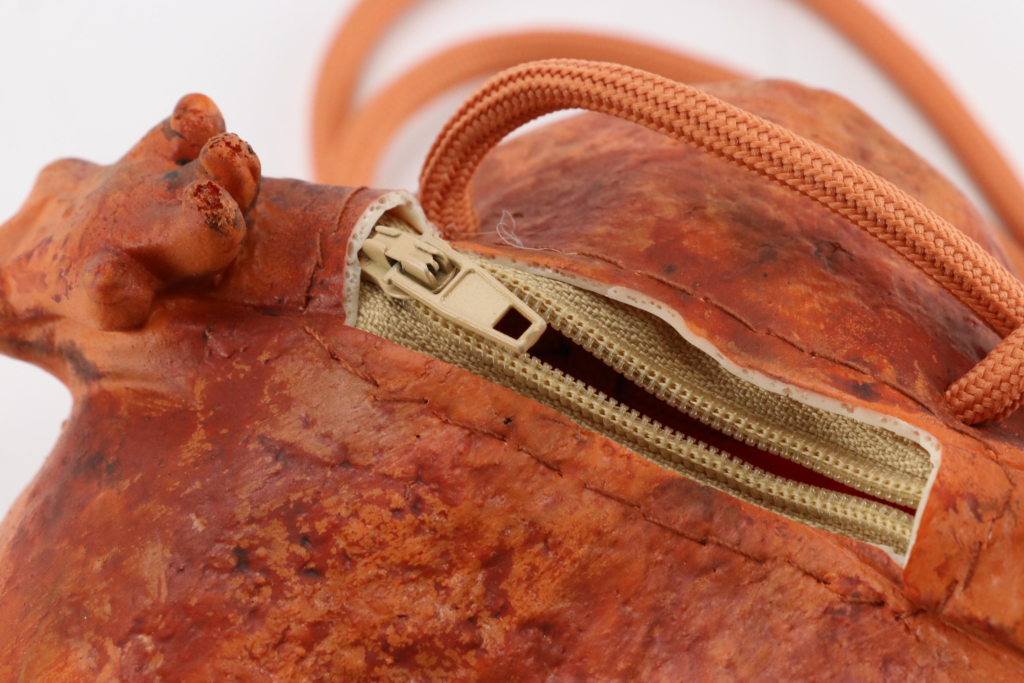 Frog Shape Rubber Crossbody Bag