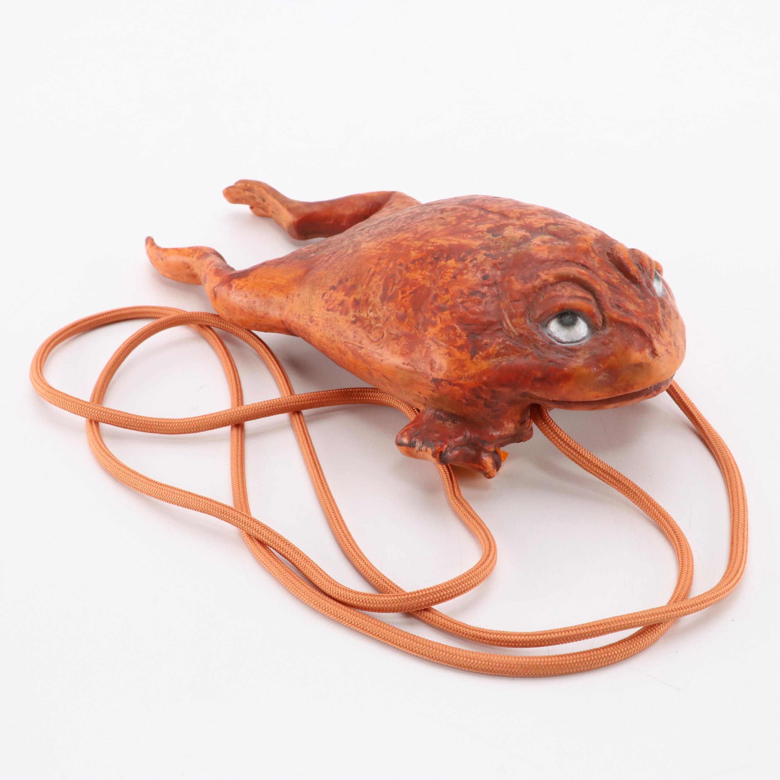 Frog Shape Rubber Crossbody Bag