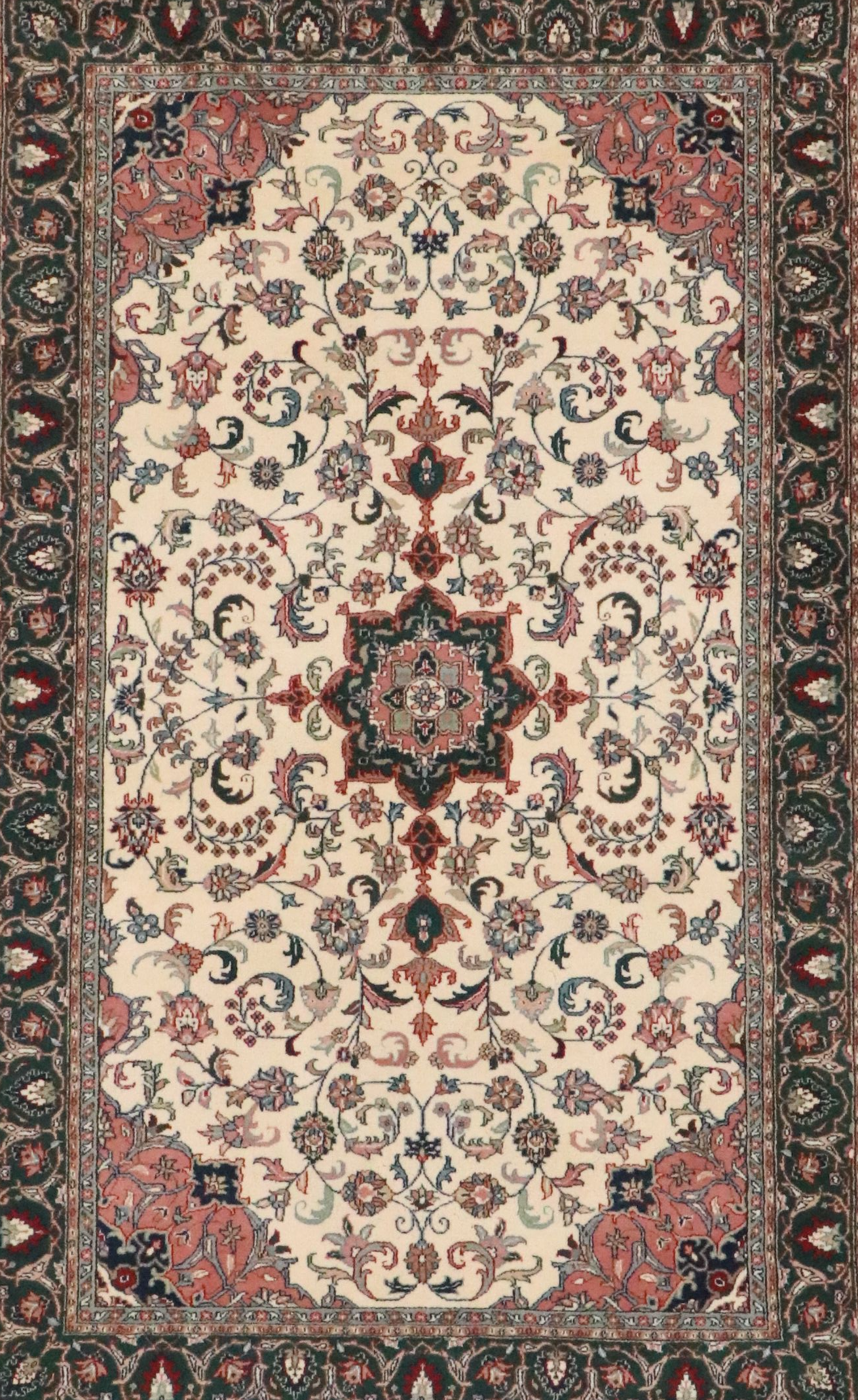 5' x 7'8 Hand-Knotted Sino-Persian Tabriz Area Rug