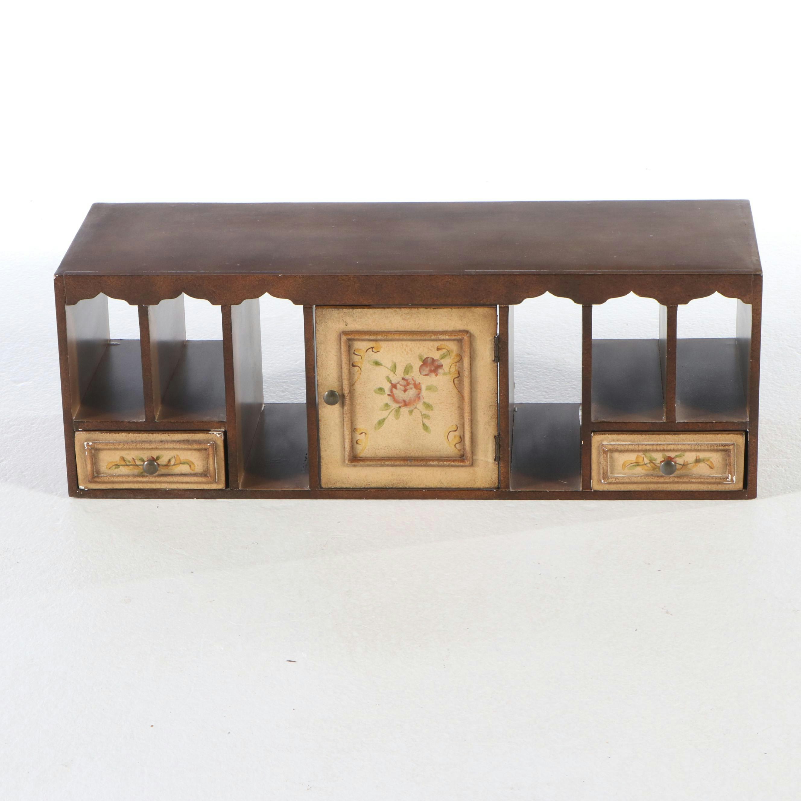 Napoleon III Style Wooden Desk with Gallery Top