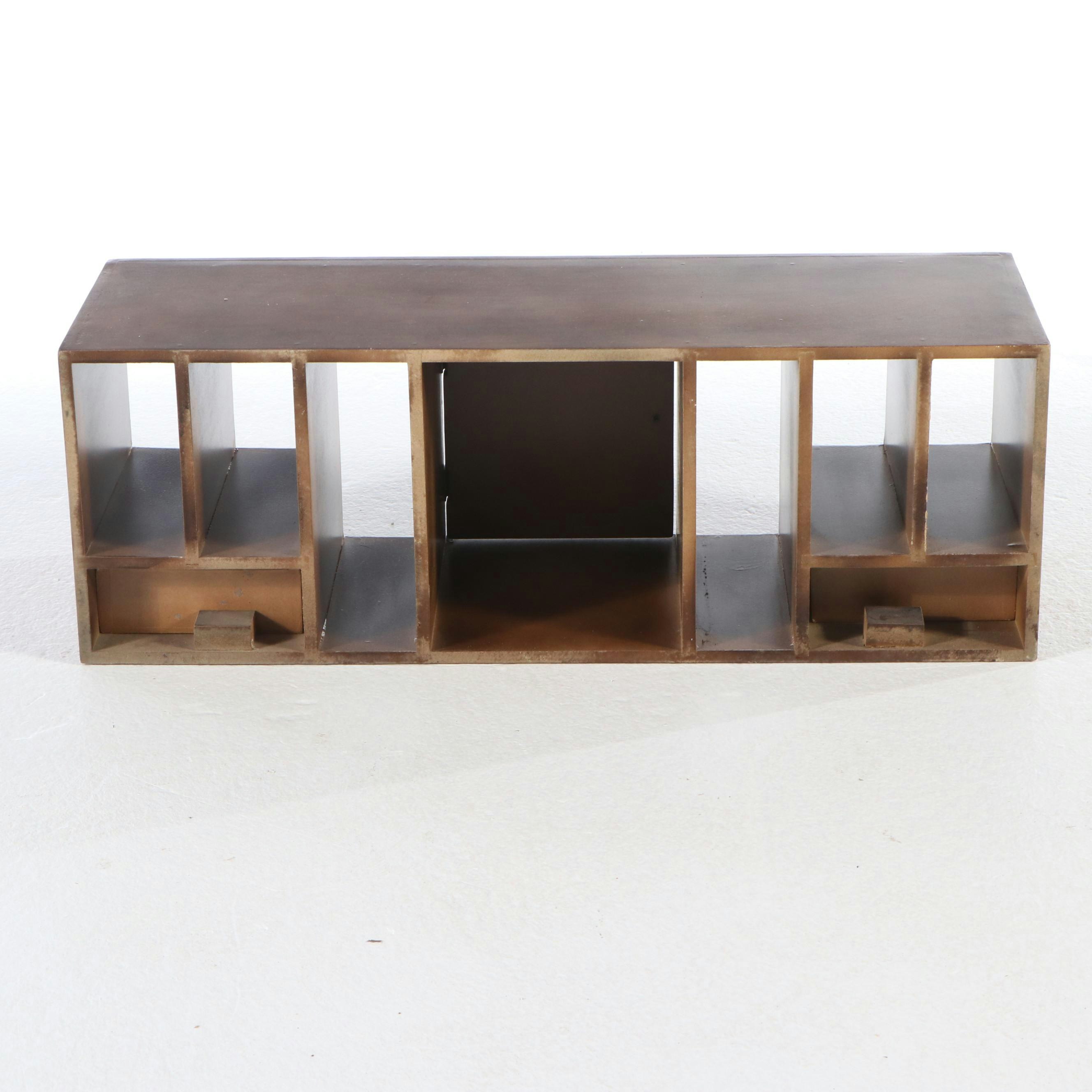 Napoleon III Style Wooden Desk with Gallery Top