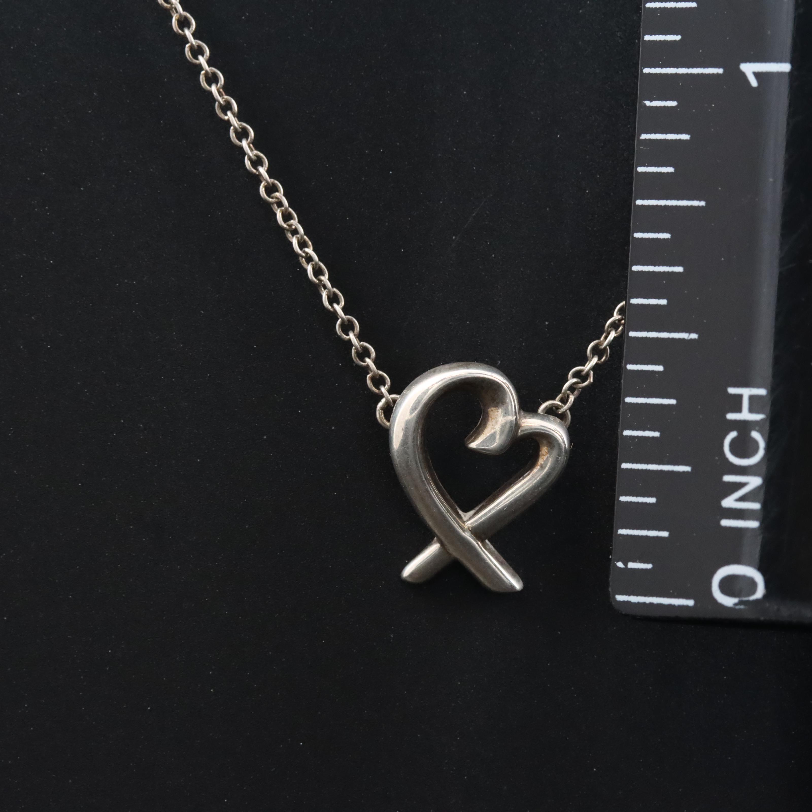 Paloma Picasso for Tiffany & Co. Loving Heart Sterling Necklace
