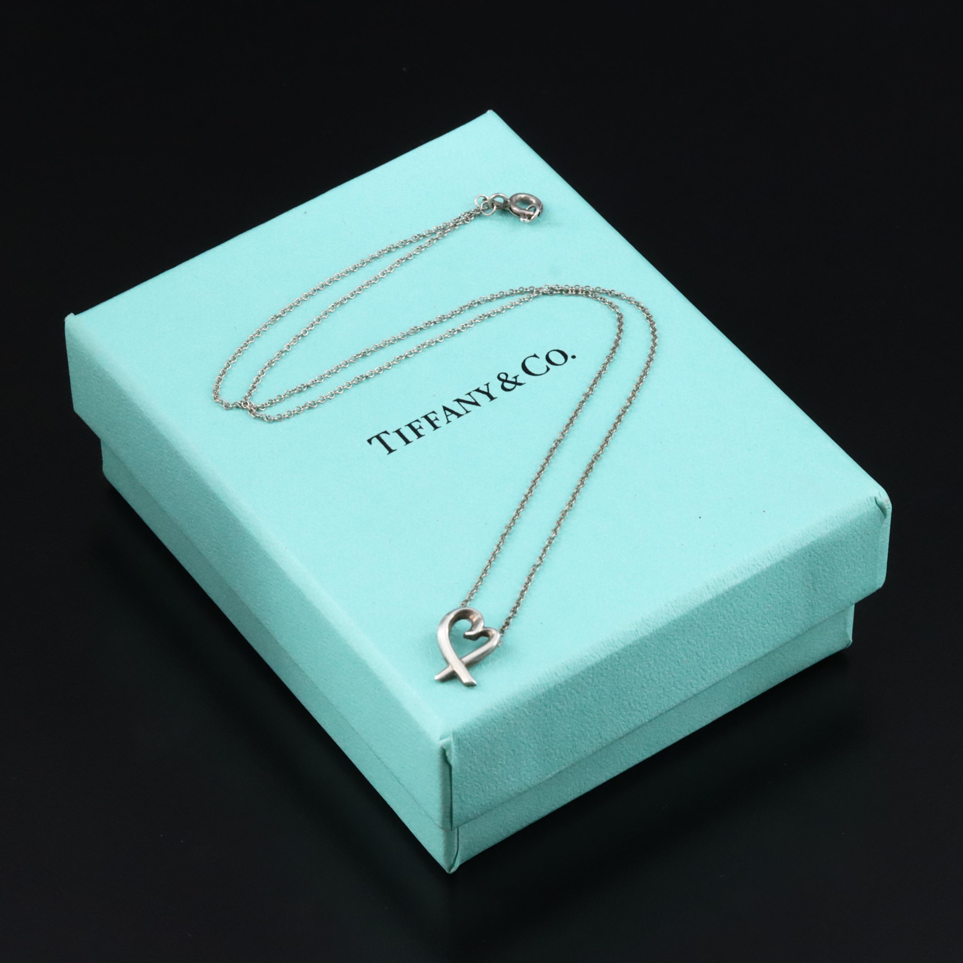 Paloma Picasso for Tiffany & Co. Loving Heart Sterling Necklace