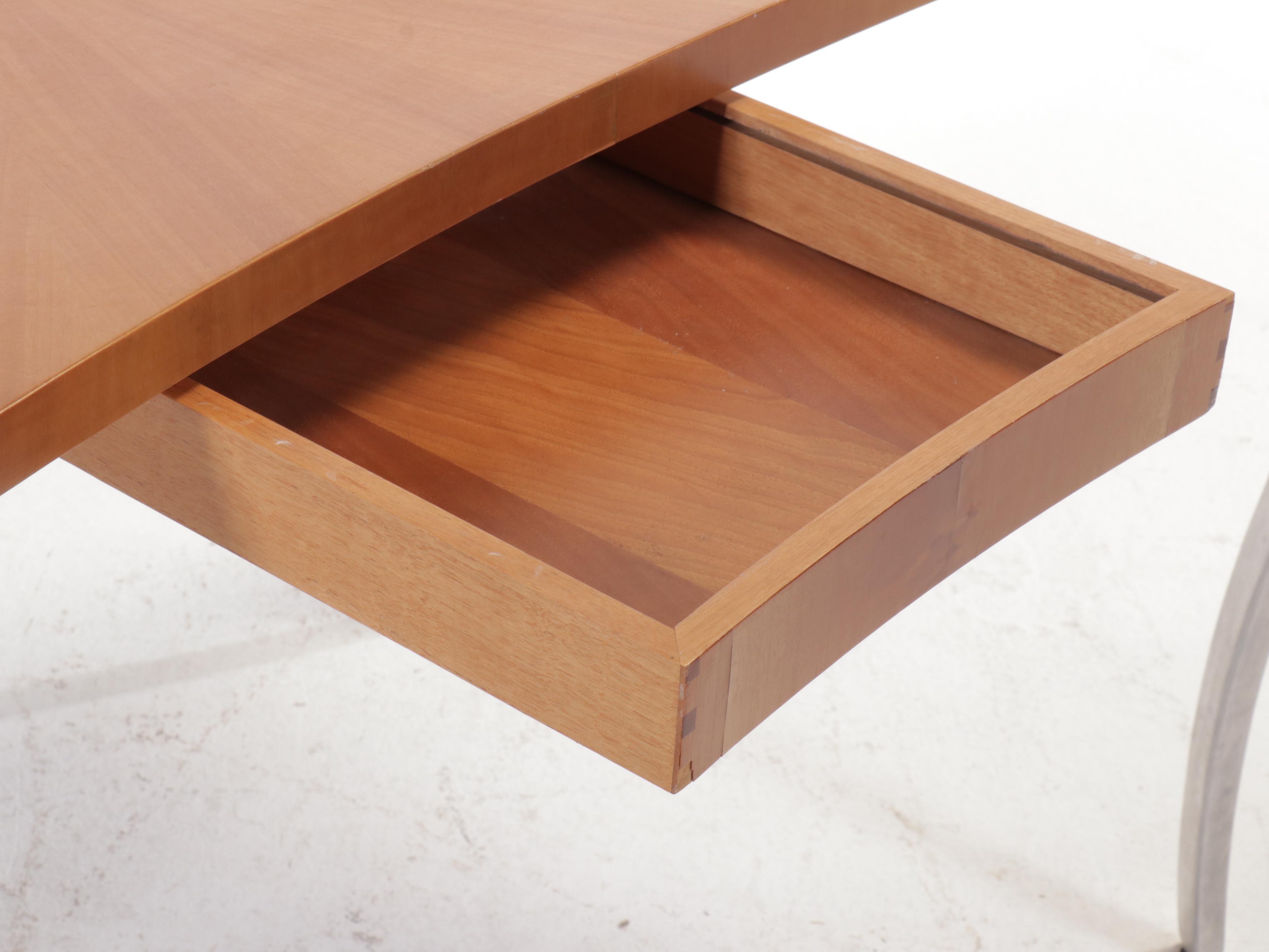 Stickley Modern Maple and Metal Desk