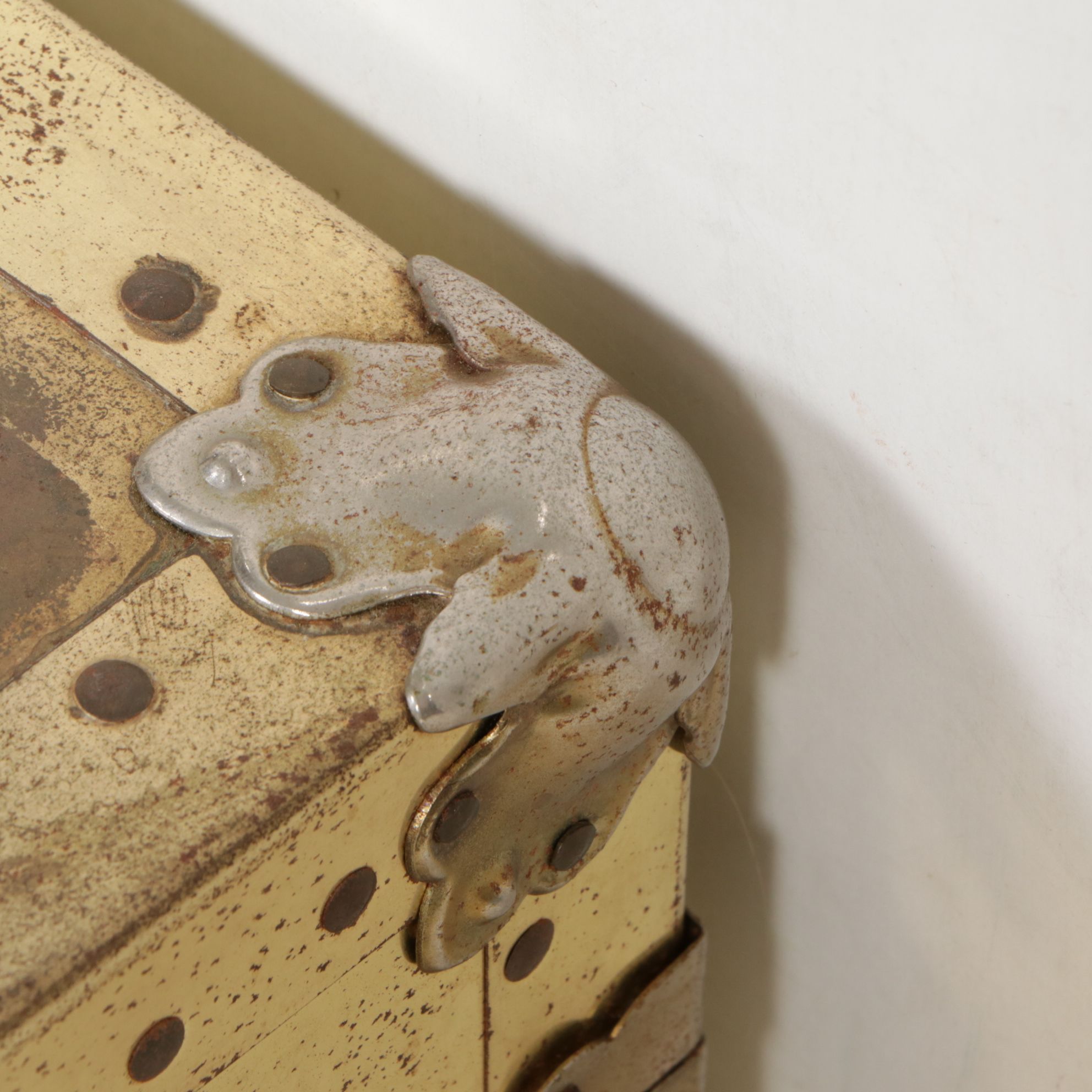 Brass-Finish Cedar-Lined Trunk