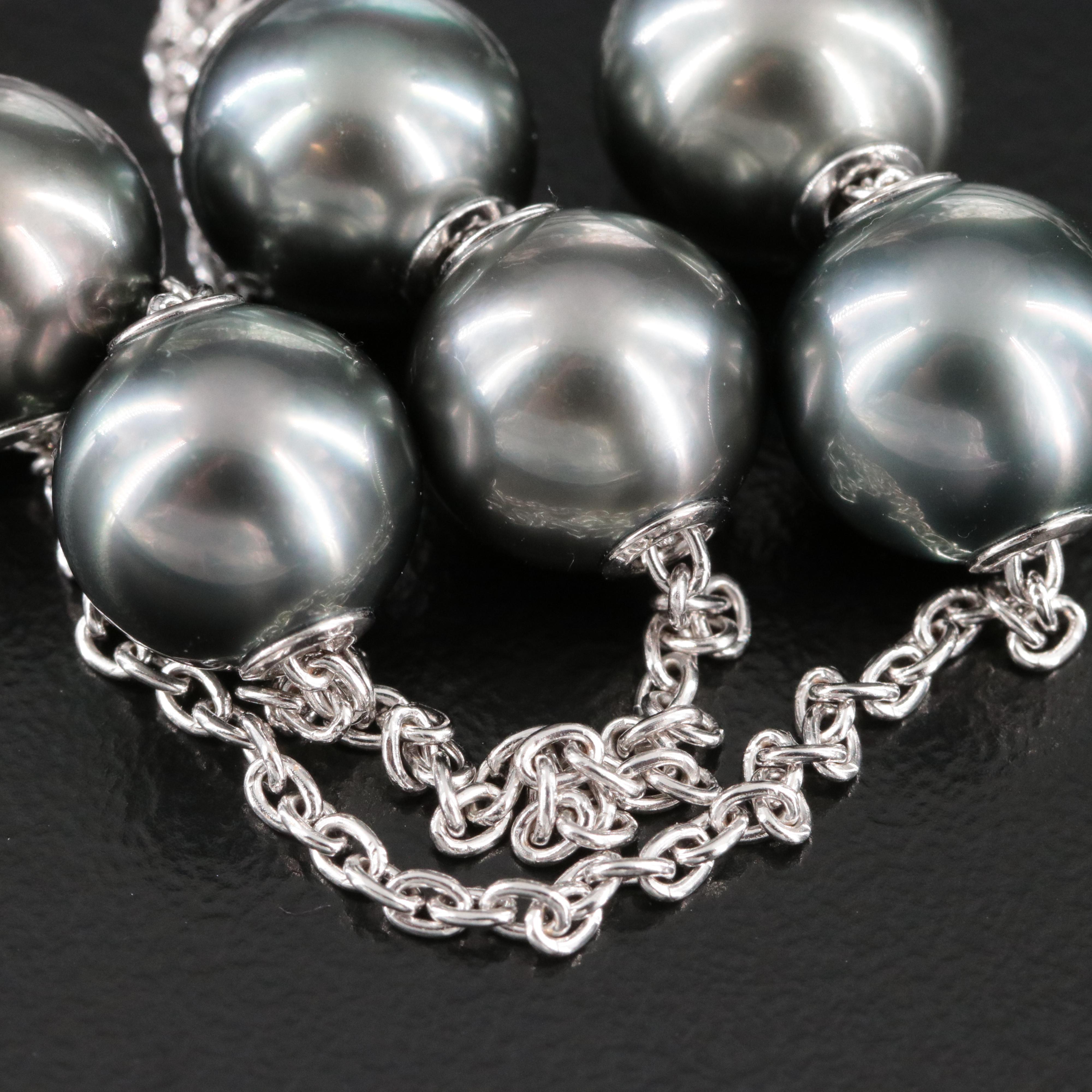 Mikimoto 18K Pearl and 0.26 CTW Diamond Lariat Necklace