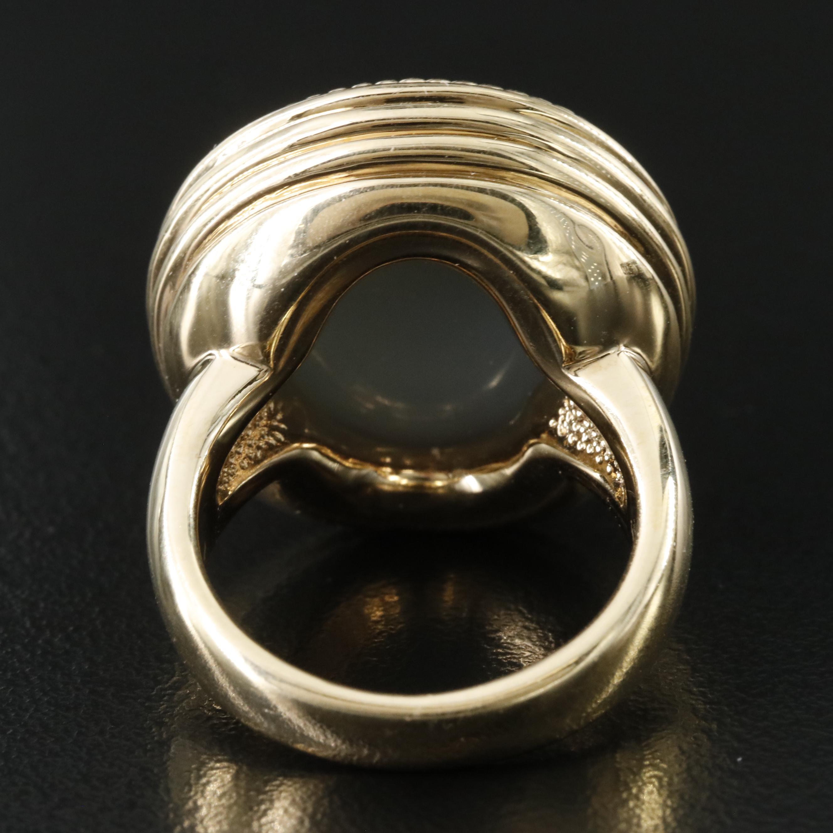 14K Electroform Druzy Ring