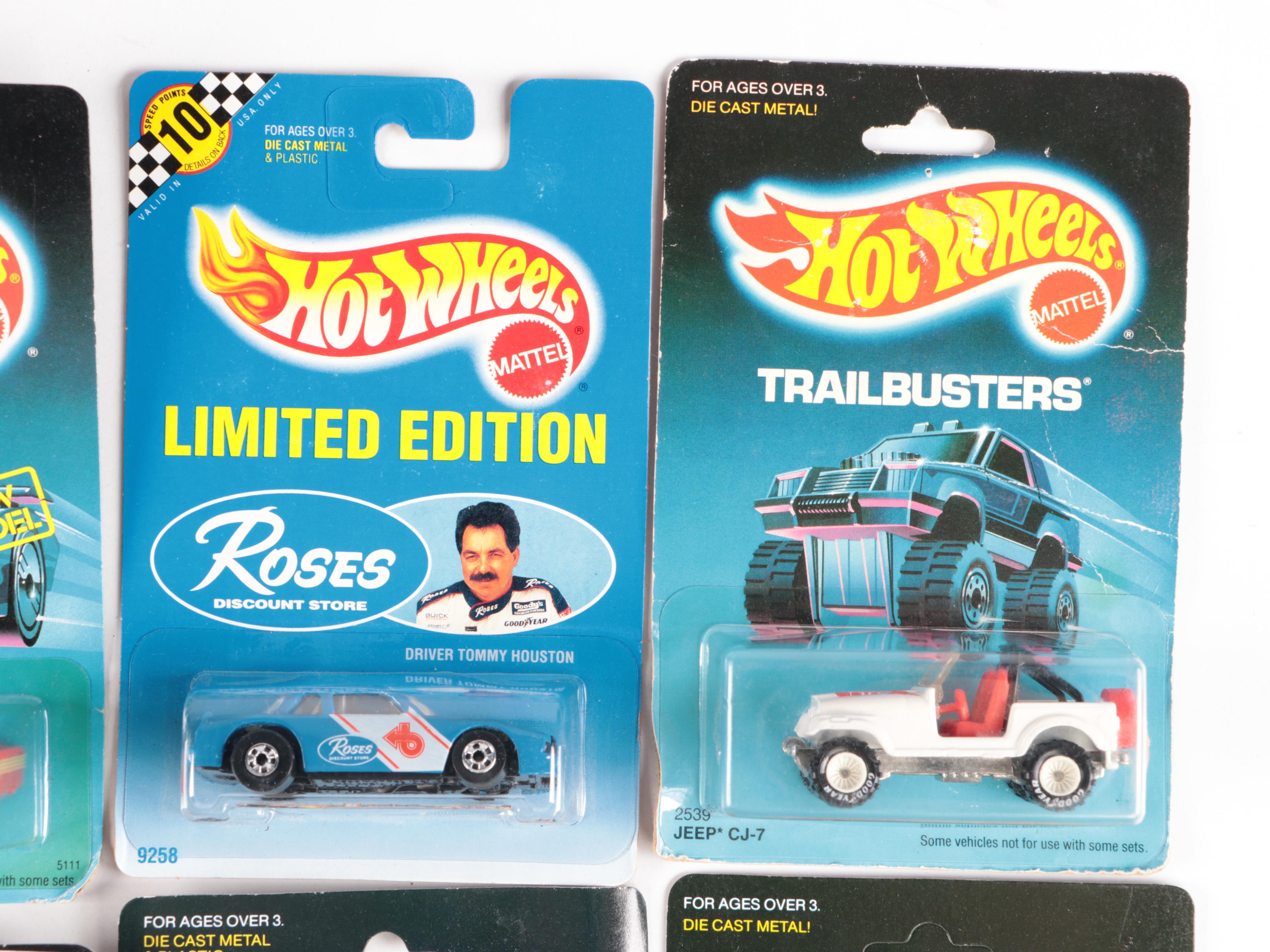 Hot Wheels "Jeep CJ-7," "Bronco 4-Wheeler" and More Toy Cars, 1980s–1990s