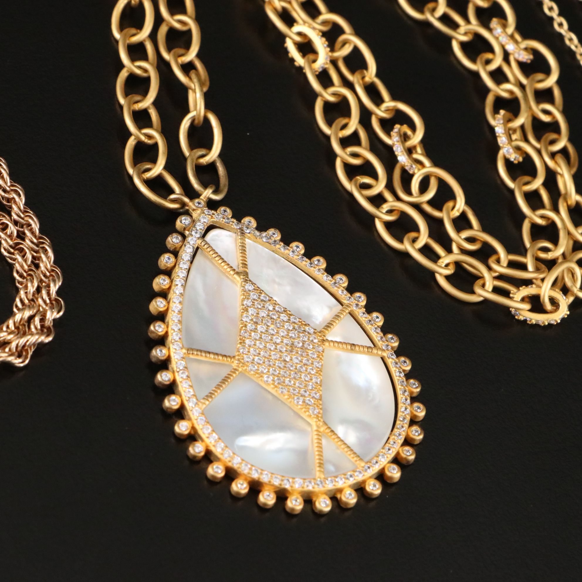 Freda Rothman, Rock Crystal and Amethyst Featured in Necklace Trio