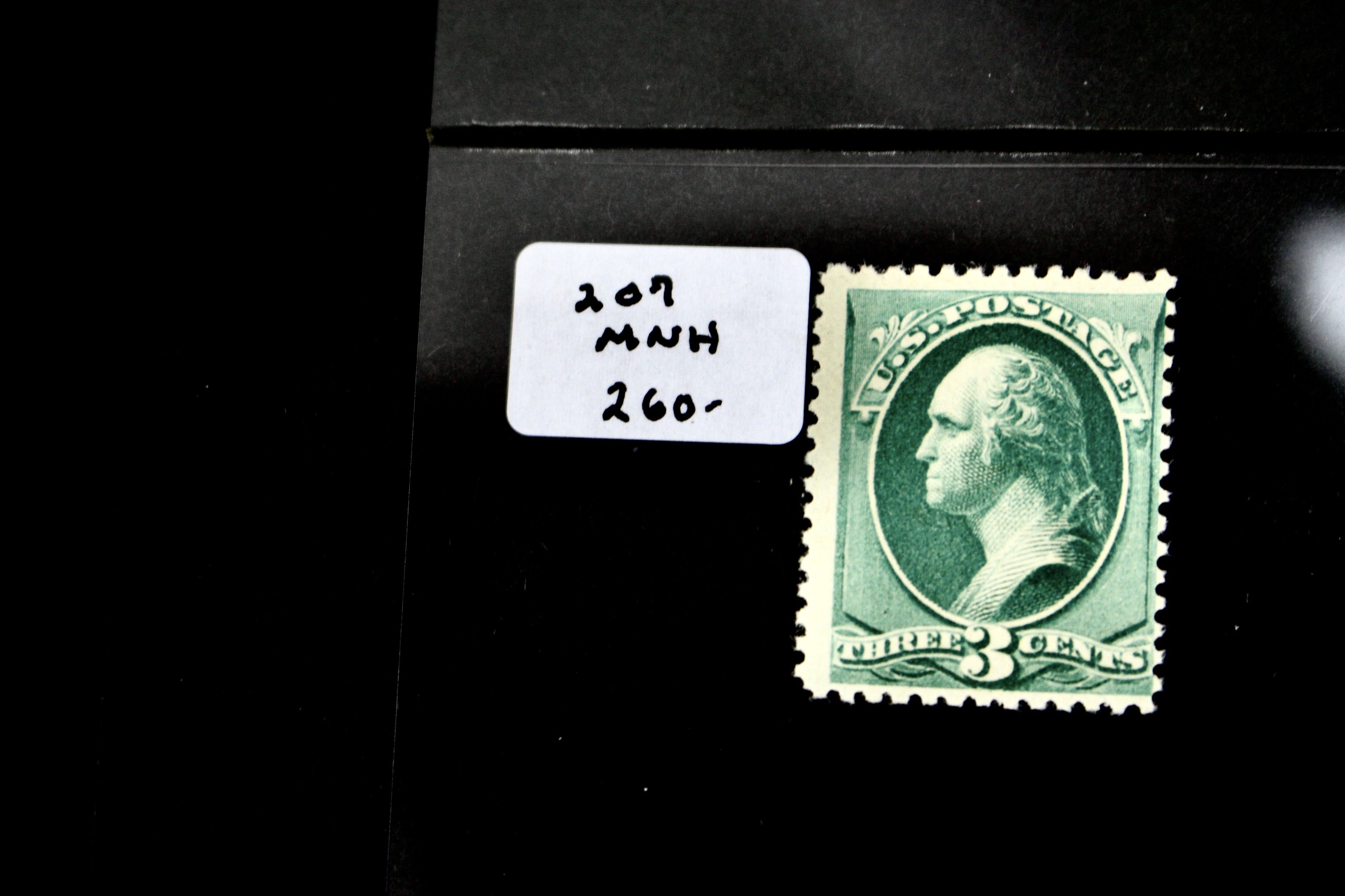 Five Early MNH U.S. Stamps Including Scott#s 206, 207, 210, 212, and 213