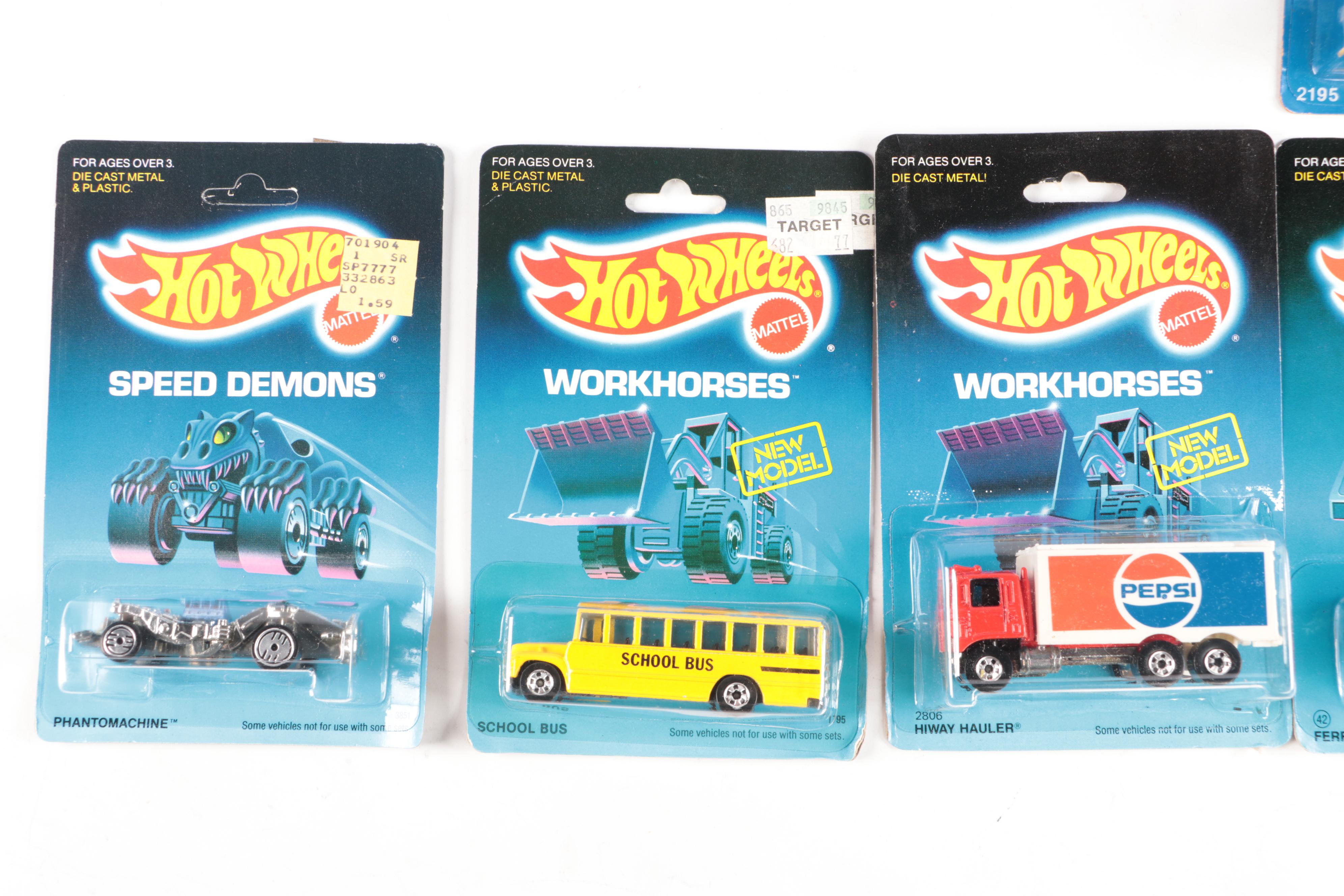 Hot Wheels "Track System Gift Pack" and More Toy Cars, 1980s–1990s