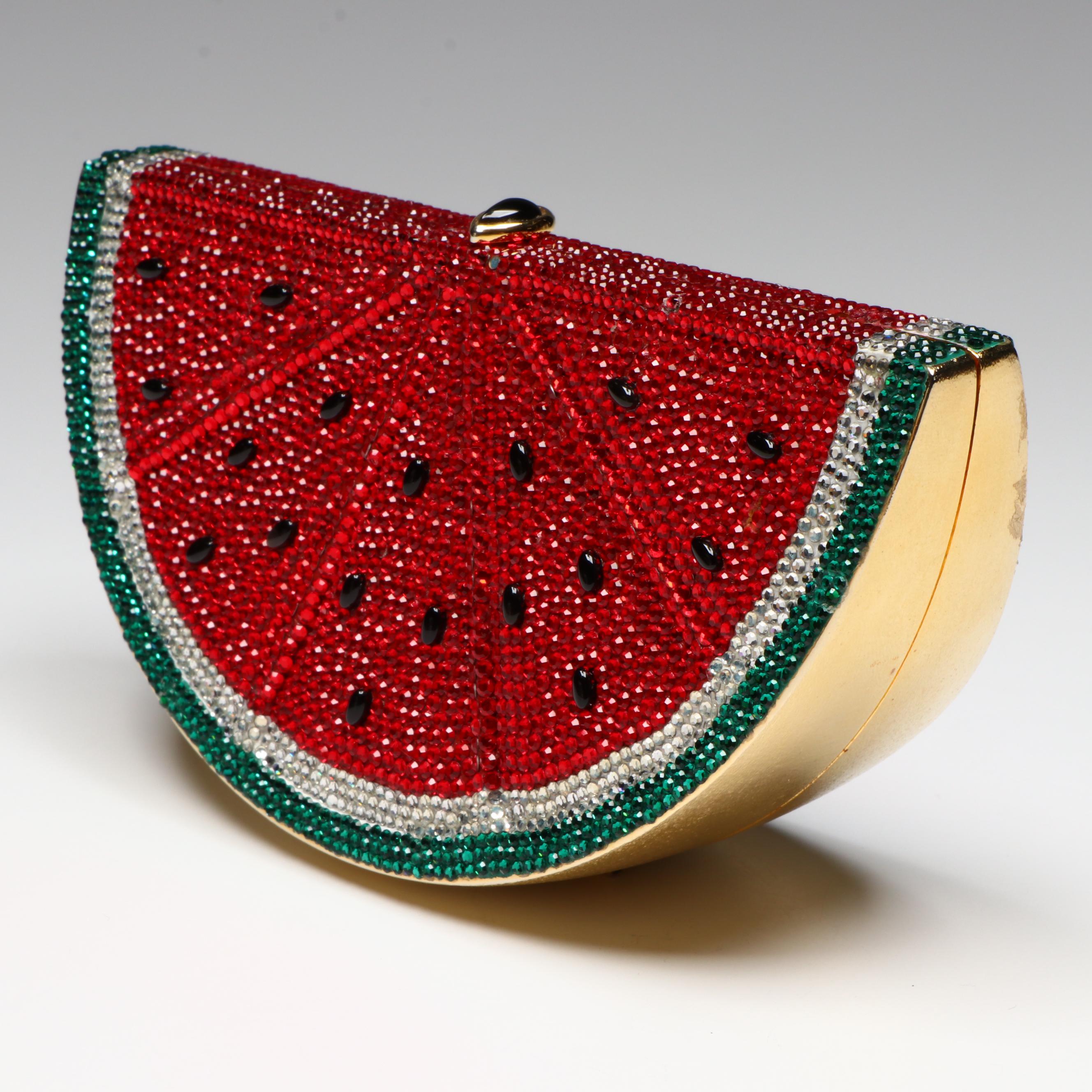 Judith Leiber Watermelon Slice Minaudière with Accessories