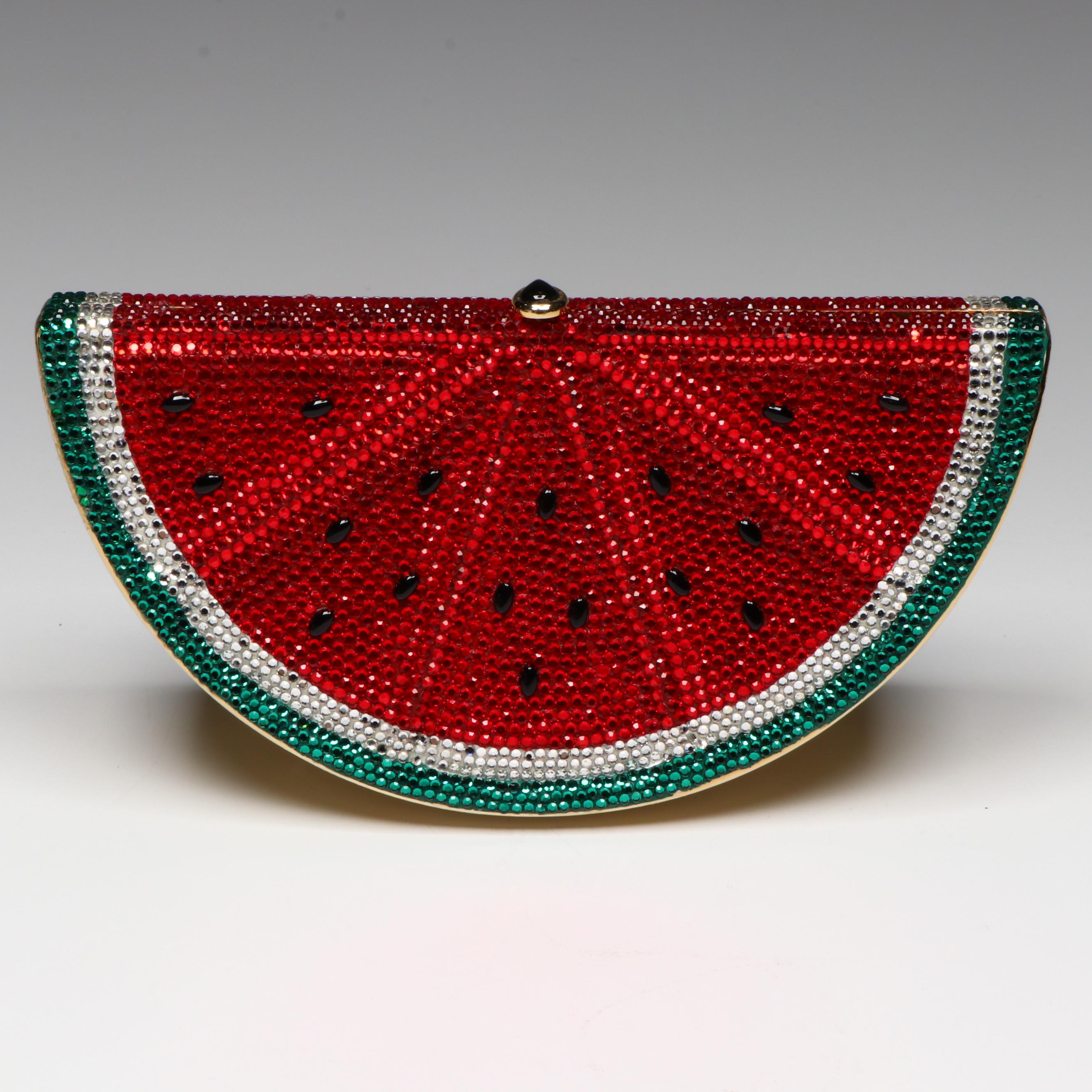 Judith Leiber Watermelon Slice Minaudière with Accessories