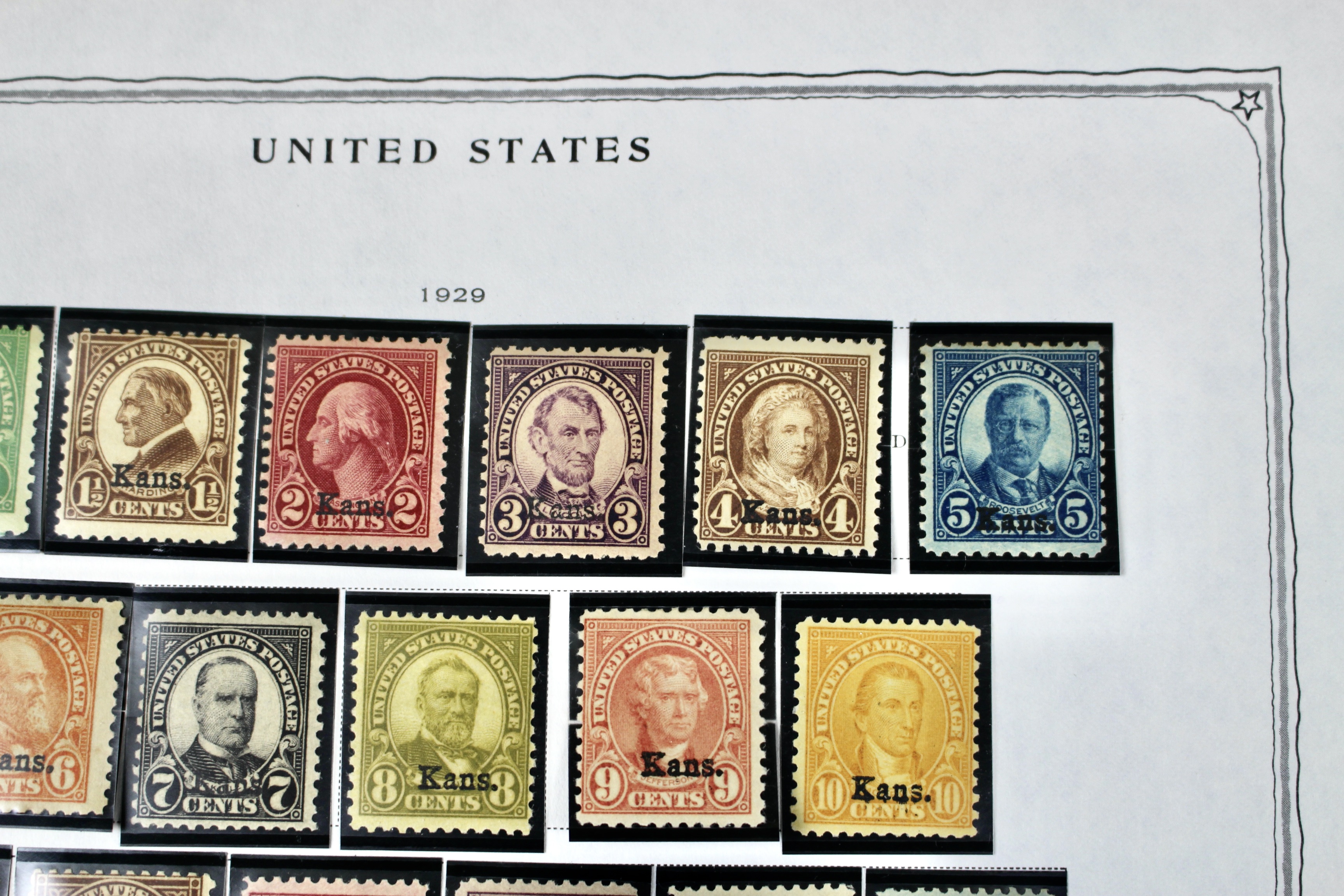 Group of Kansas Nebraska Overprint Stamps - Scott#s 658-679