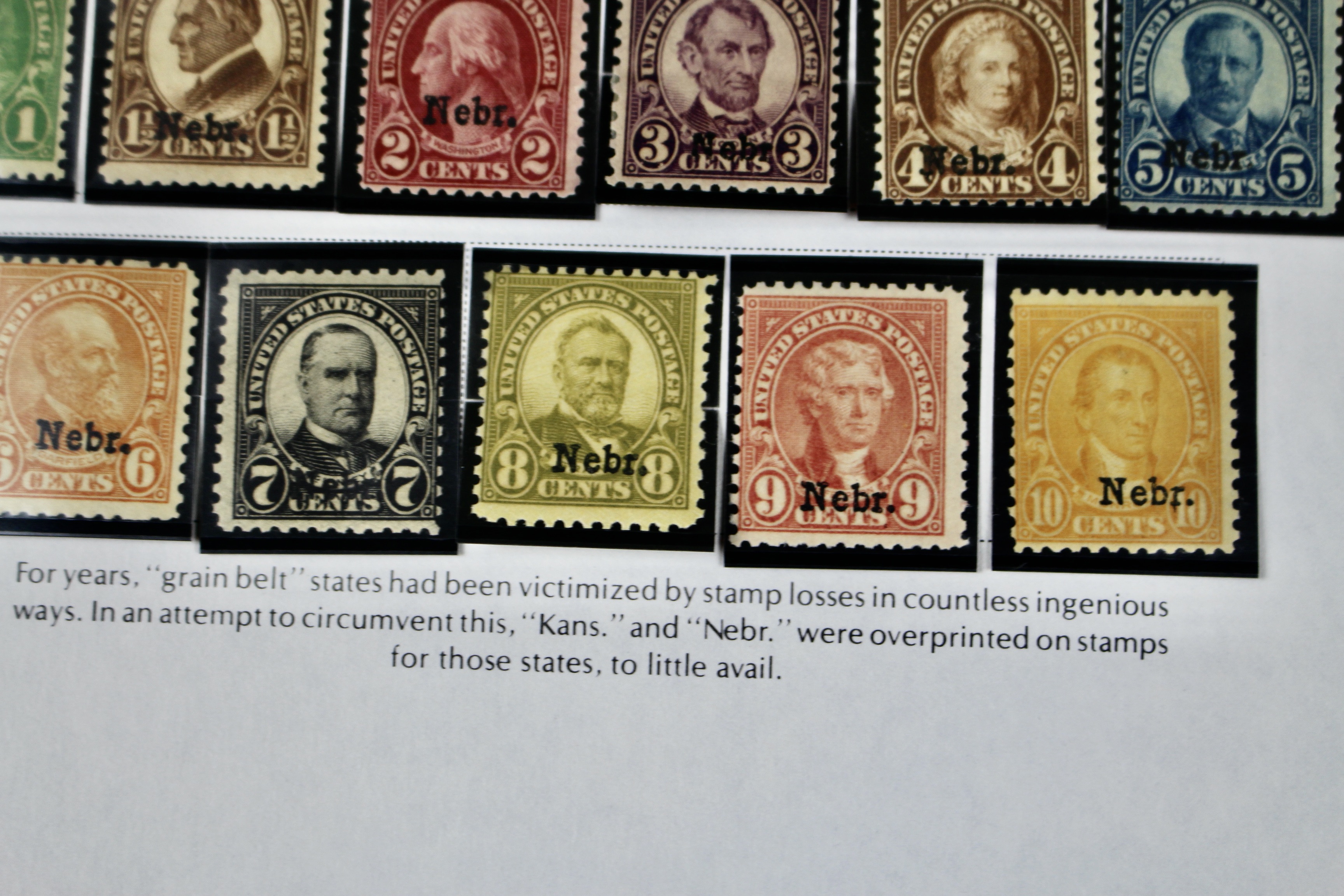 Group of Kansas Nebraska Overprint Stamps - Scott#s 658-679