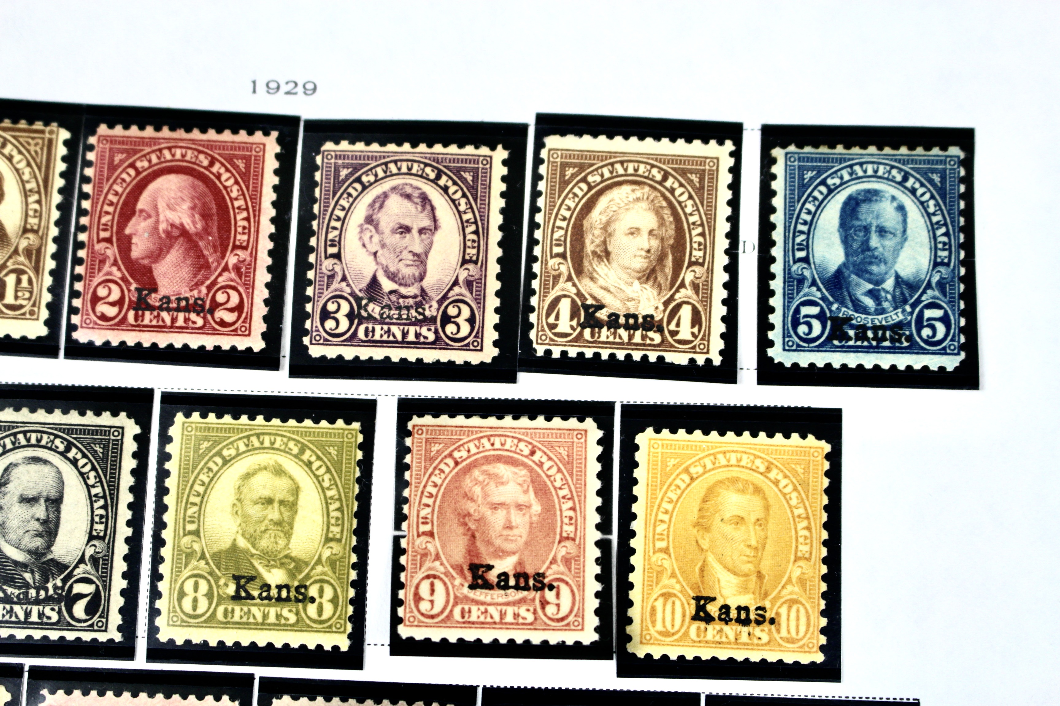 Group of Kansas Nebraska Overprint Stamps - Scott#s 658-679