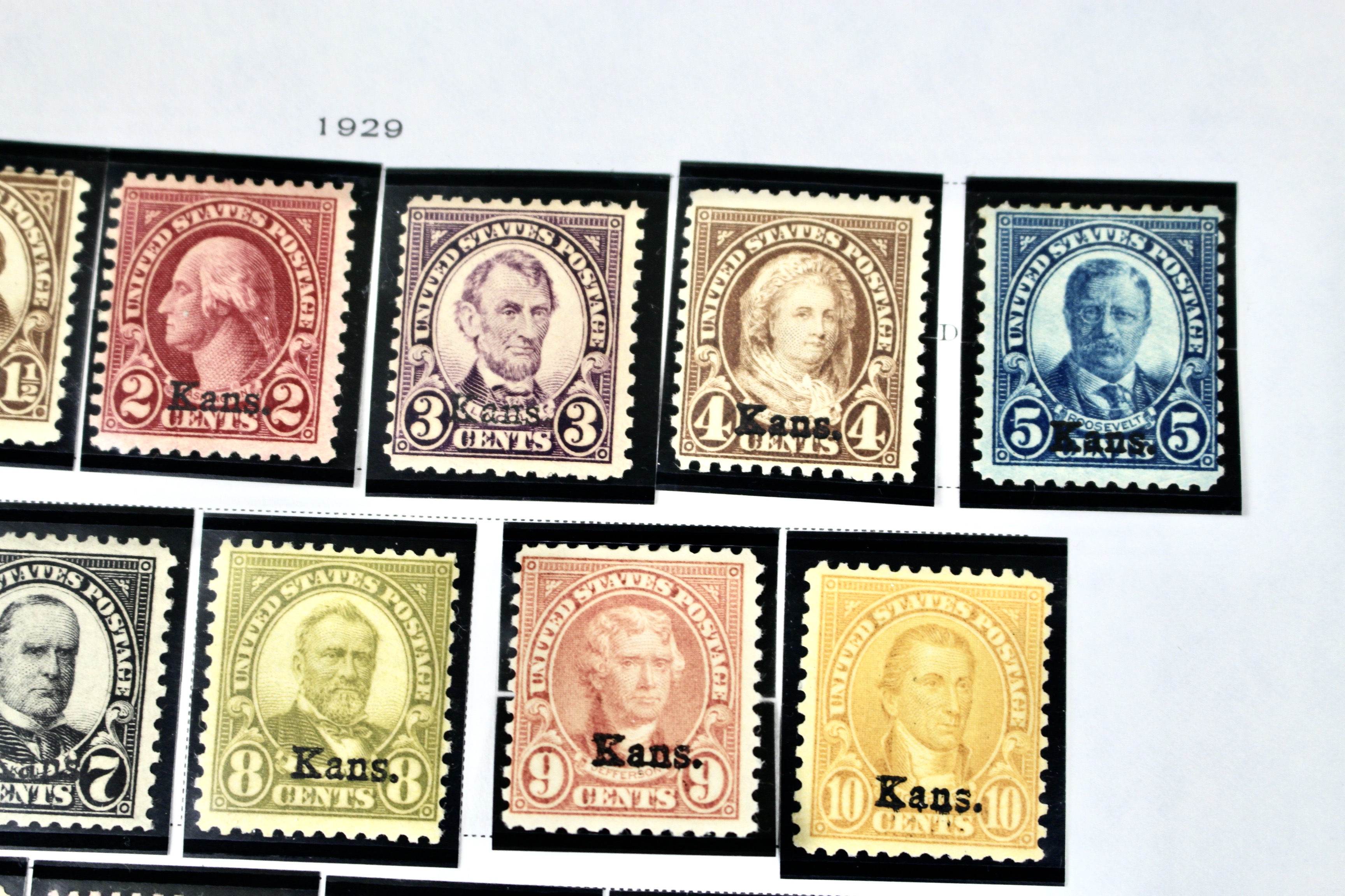 Group of Kansas Nebraska Overprint Stamps - Scott#s 658-679