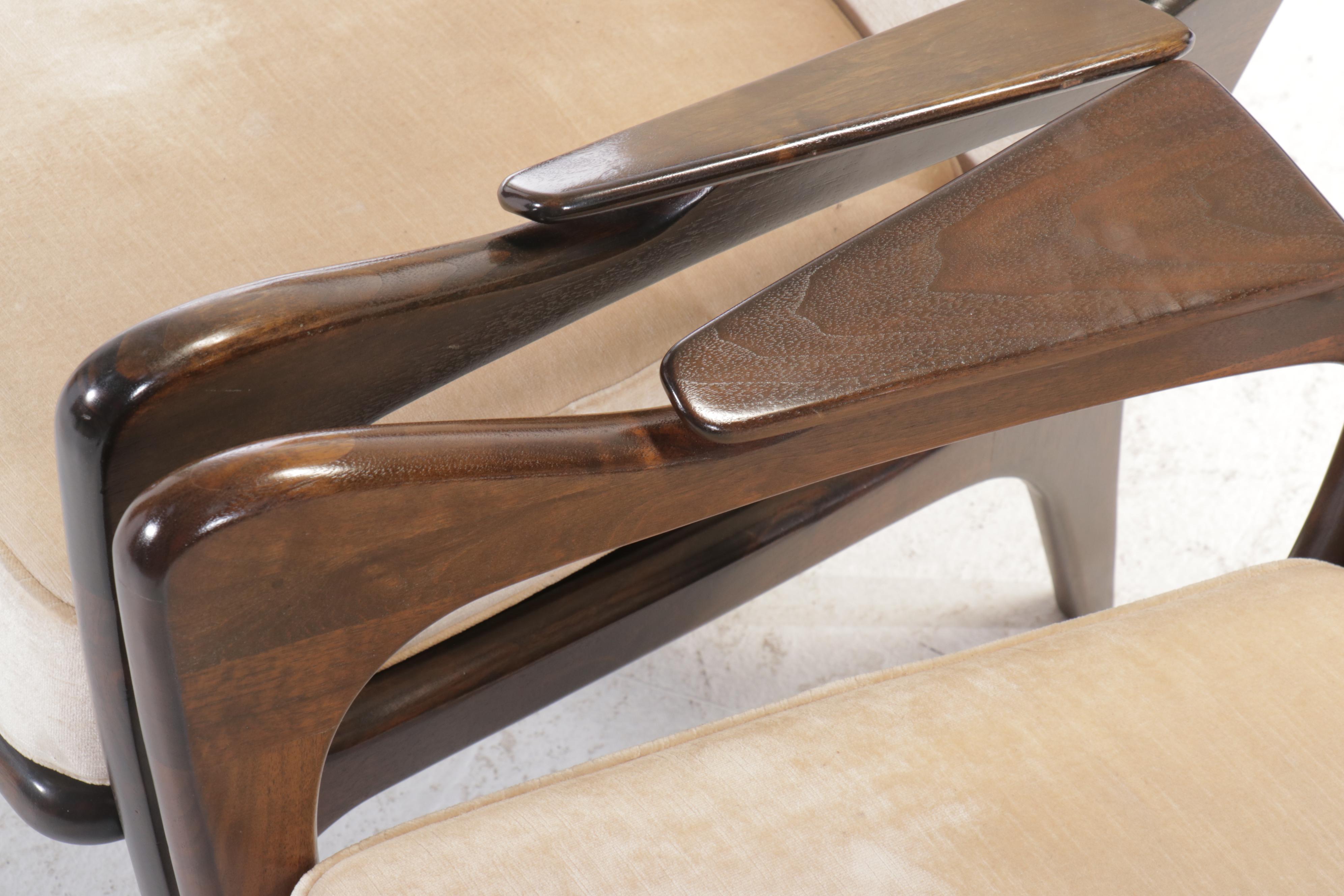 Pair of Adrian Pearsall Lounge Chairs for Craft Associates, Circa 1960s