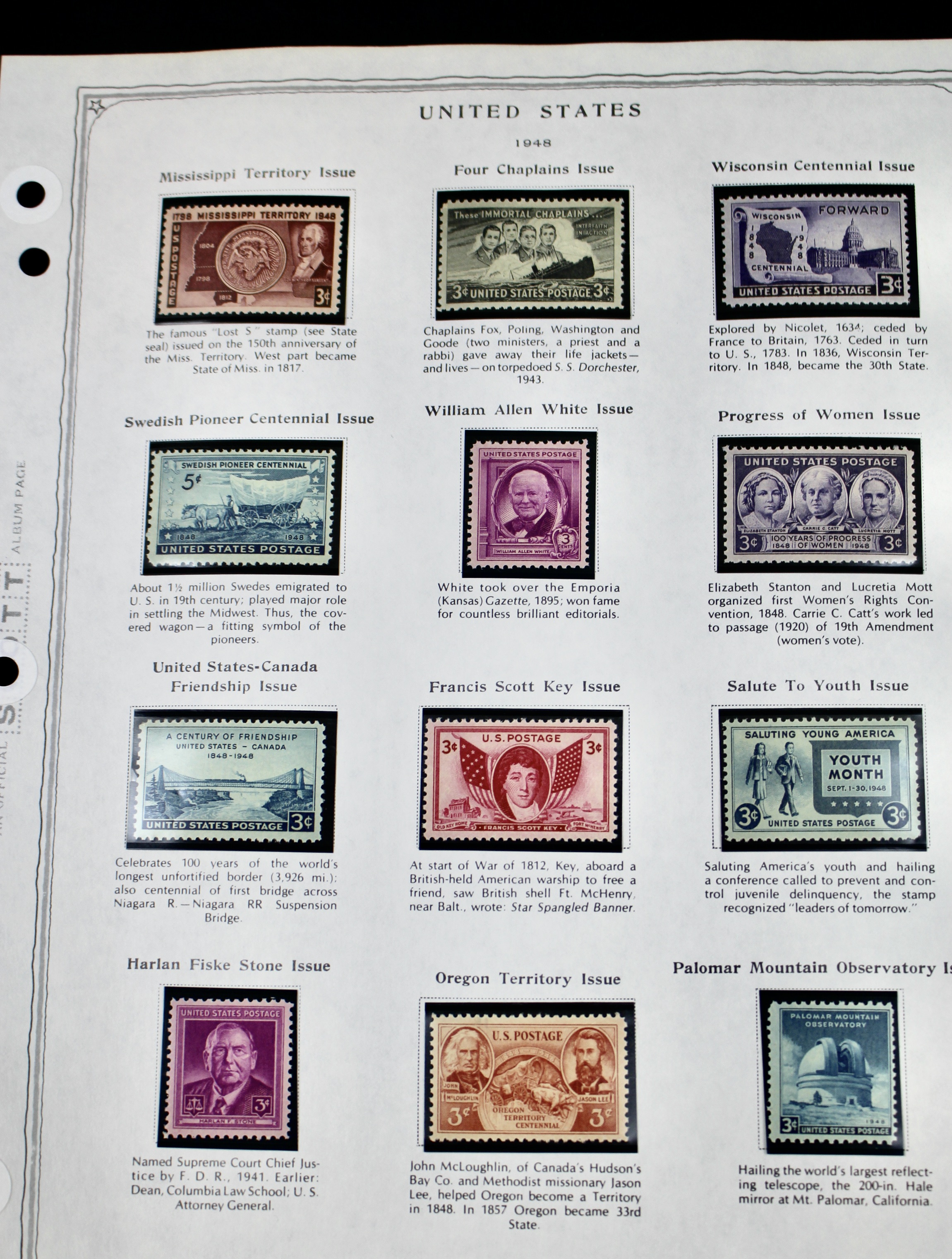 Mint U.S. Stamp Collection Ranging from 1938-1965