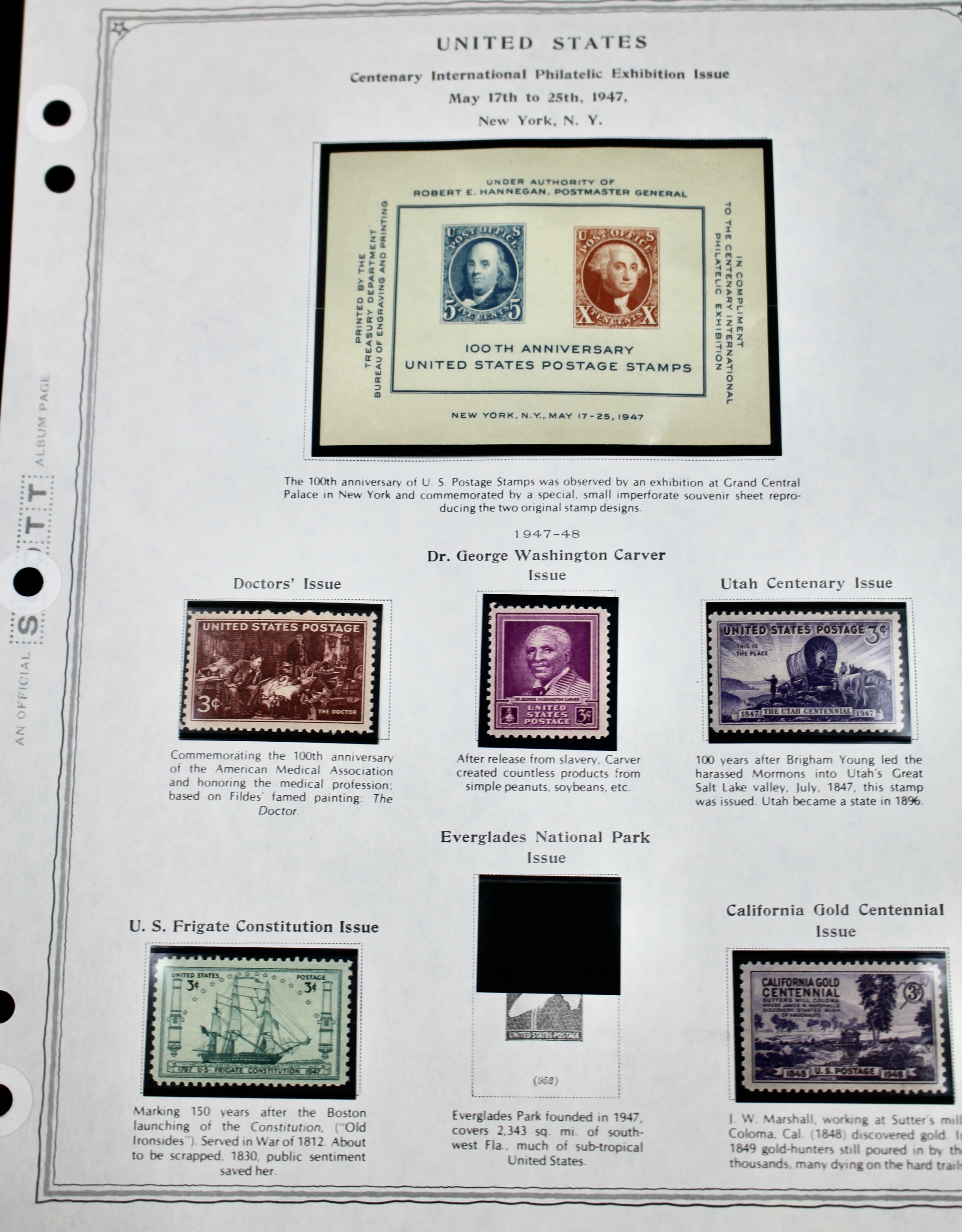 Mint U.S. Stamp Collection Ranging from 1938-1965